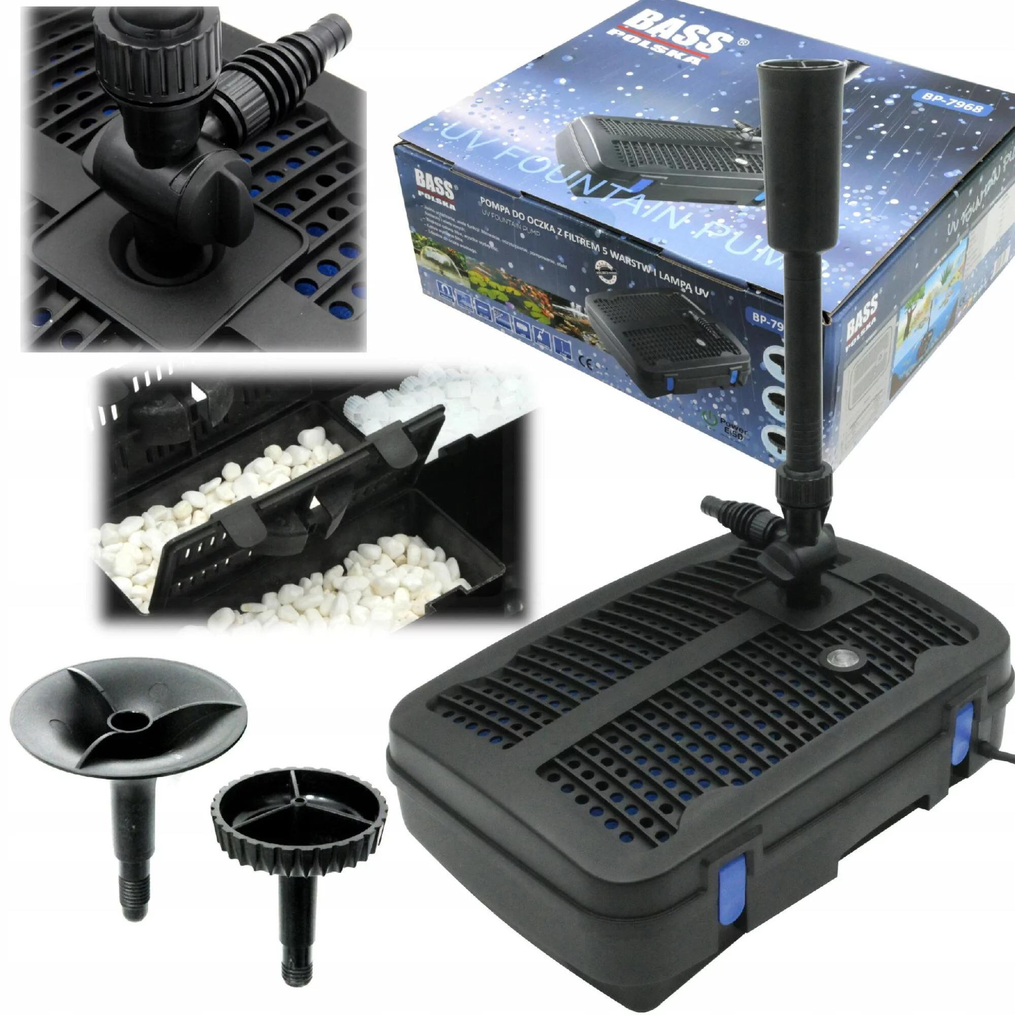 POMPA DO OCZKA WODNEGO 54W UV 5x FILTR