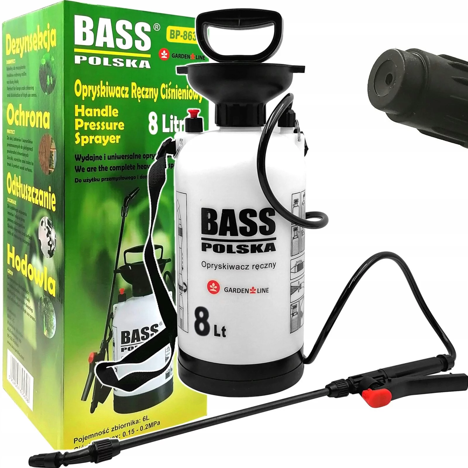 OPRYSKIWACZ RĘCZNY 8L 8638