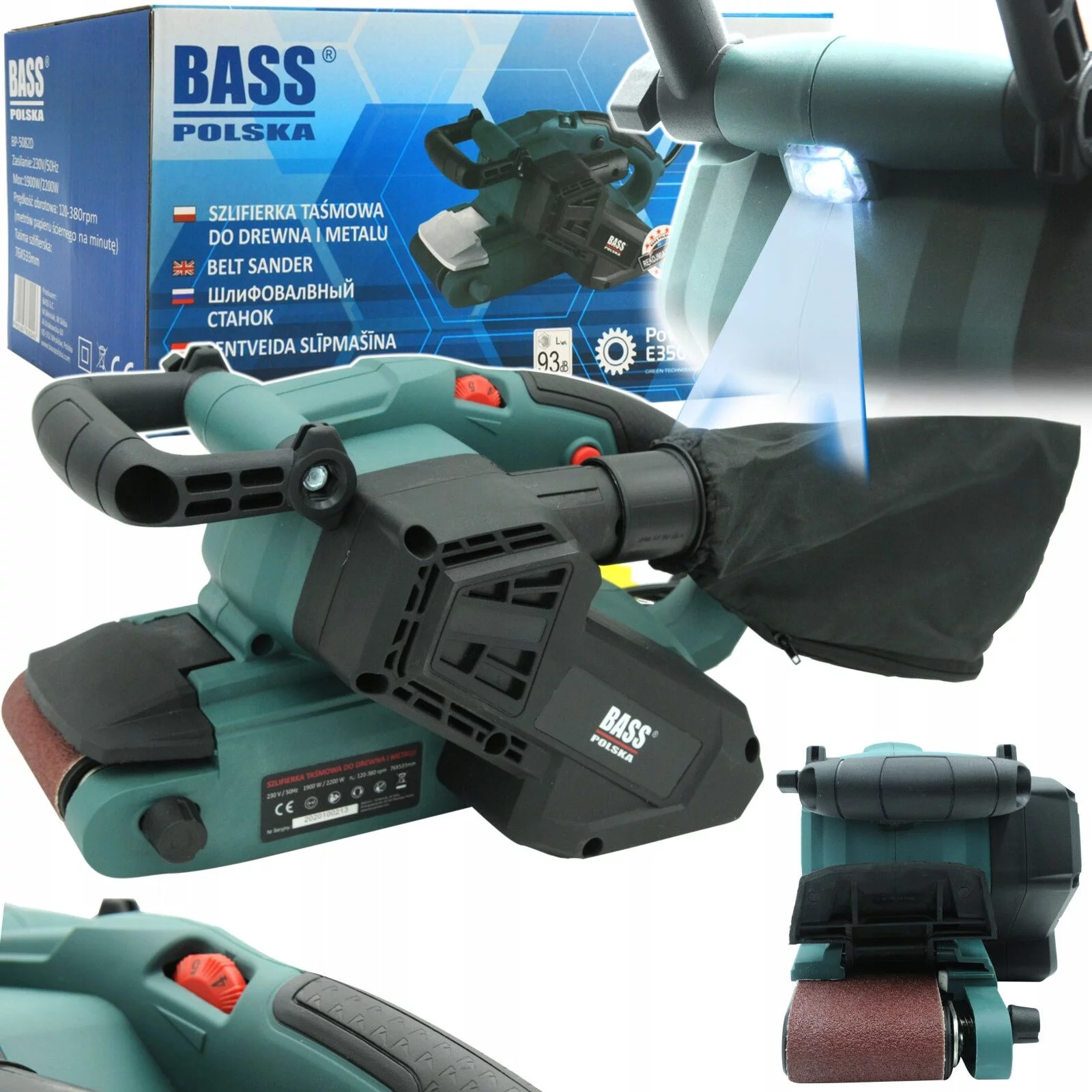 SZLIFIERKA TAŚMOWA 1900W/2200W