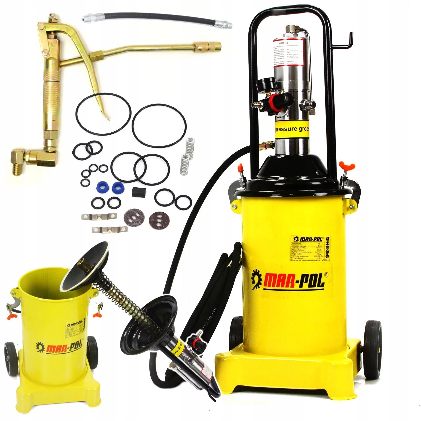 SMAROWNICA PNEUMATYCZNA 12L ŻÓŁTA