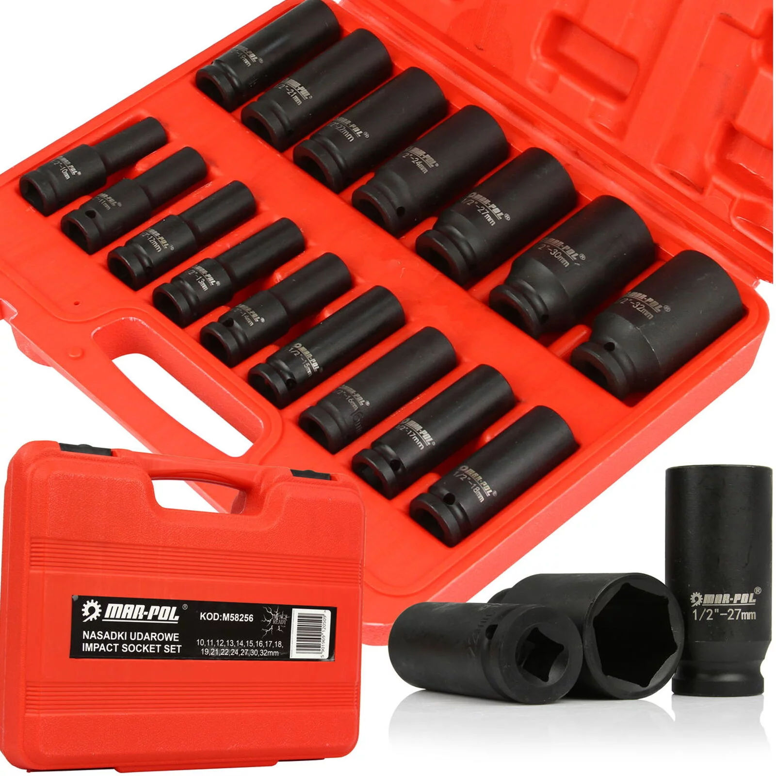 NASADKI UDAROWE 1/2'' 10-32mm MAR-POL