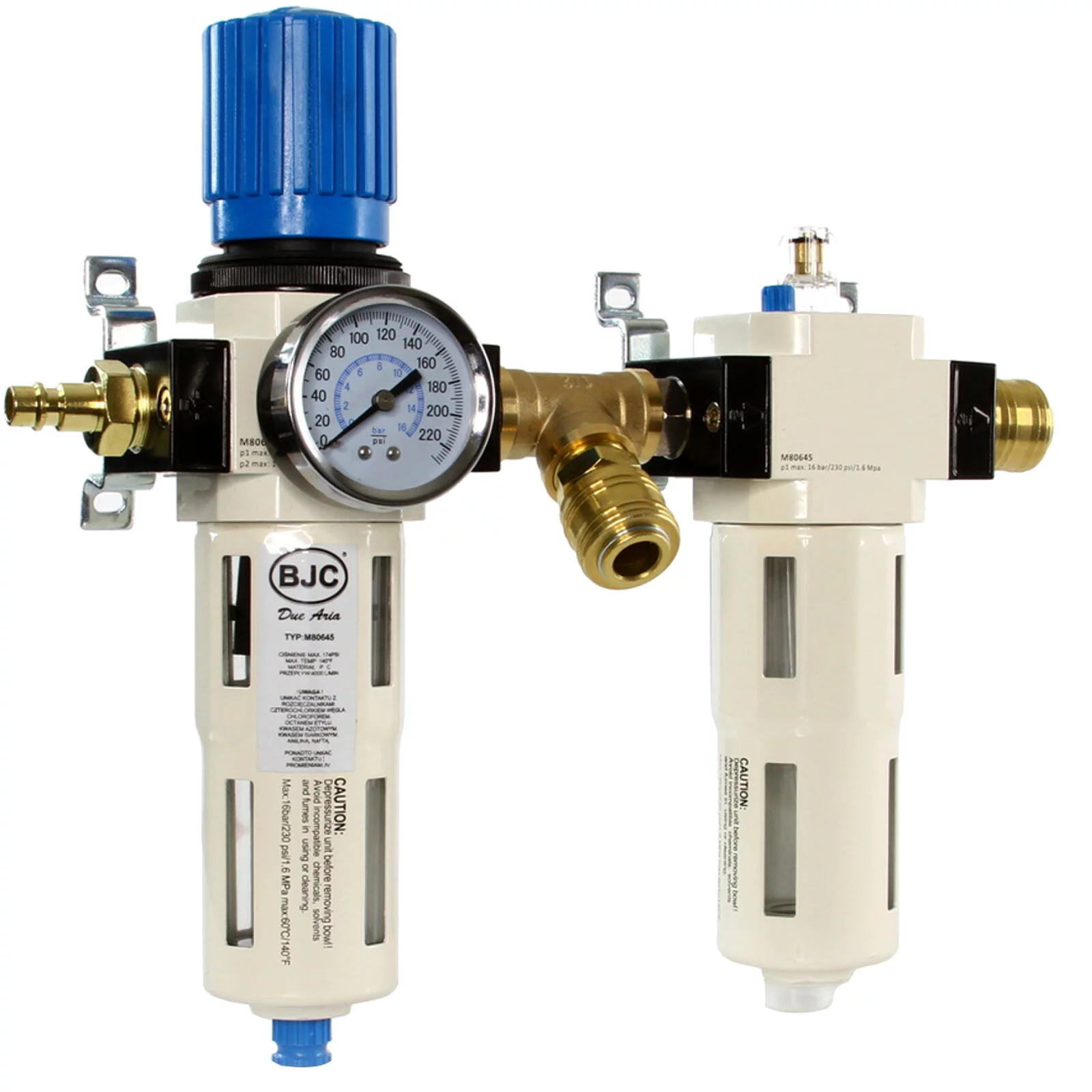 ODWADNIACZ Z REGULATOREM + NAOLEJACZ 1/2'' BJC