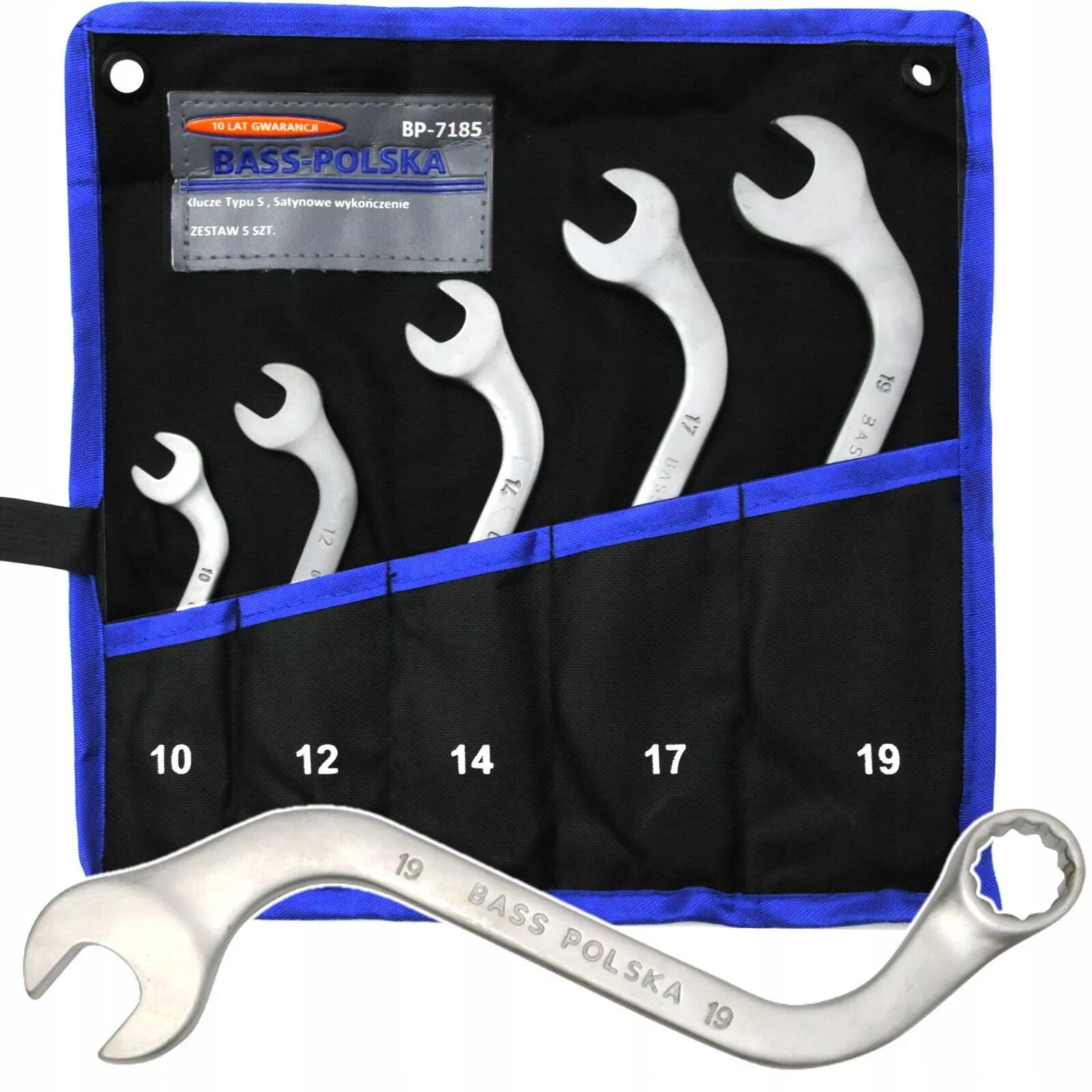 KLUCZE PŁASKO-OCZKOWE TYP S 10-19mm -8110