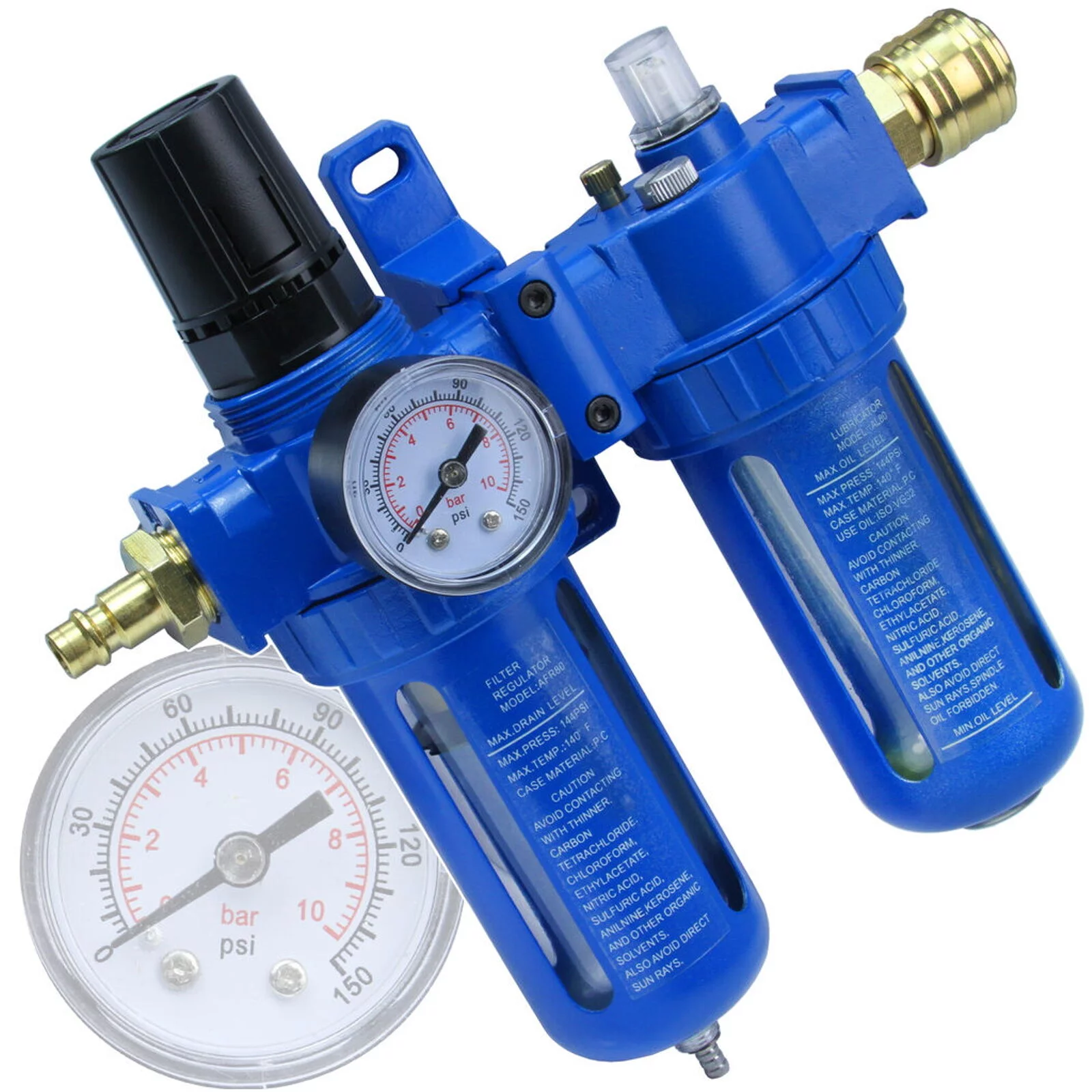 REDUKTOR CIŚNIENIA Z FILTREM I SMAROWNICĄ 1/2