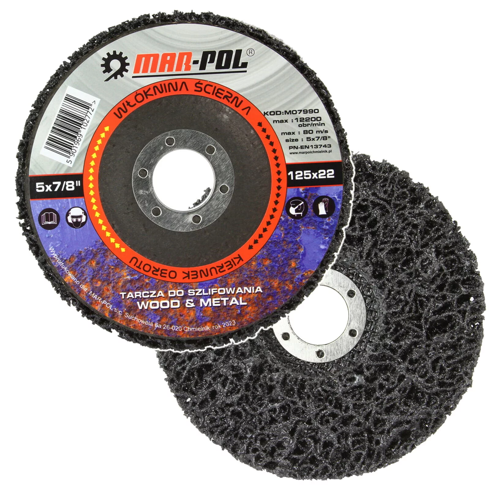 TARCZA ŚCIERNA 125MM WŁÓKNINA