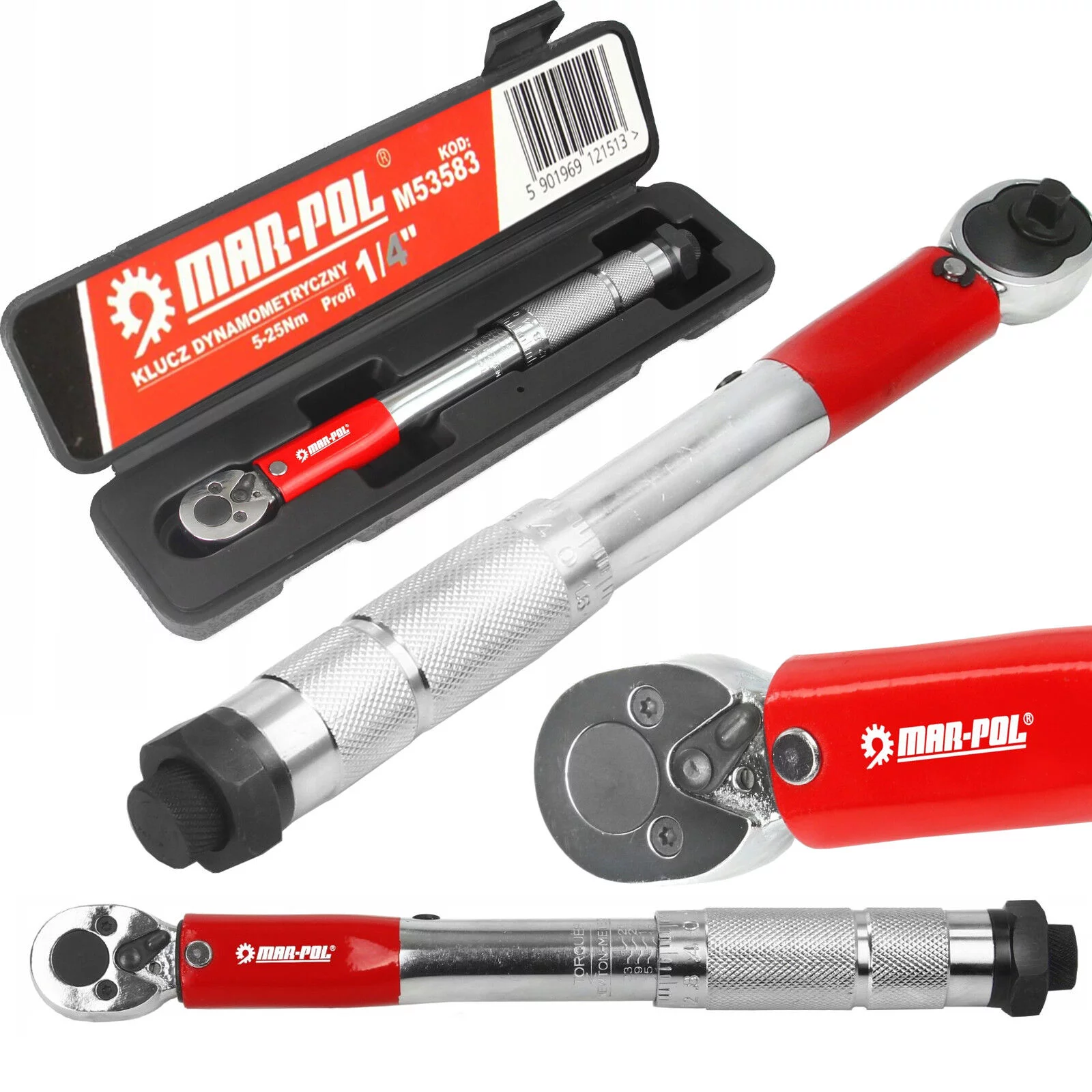 KLUCZ DYNAMOMETRYCZNY 1/4" 5-25Nm /Profi