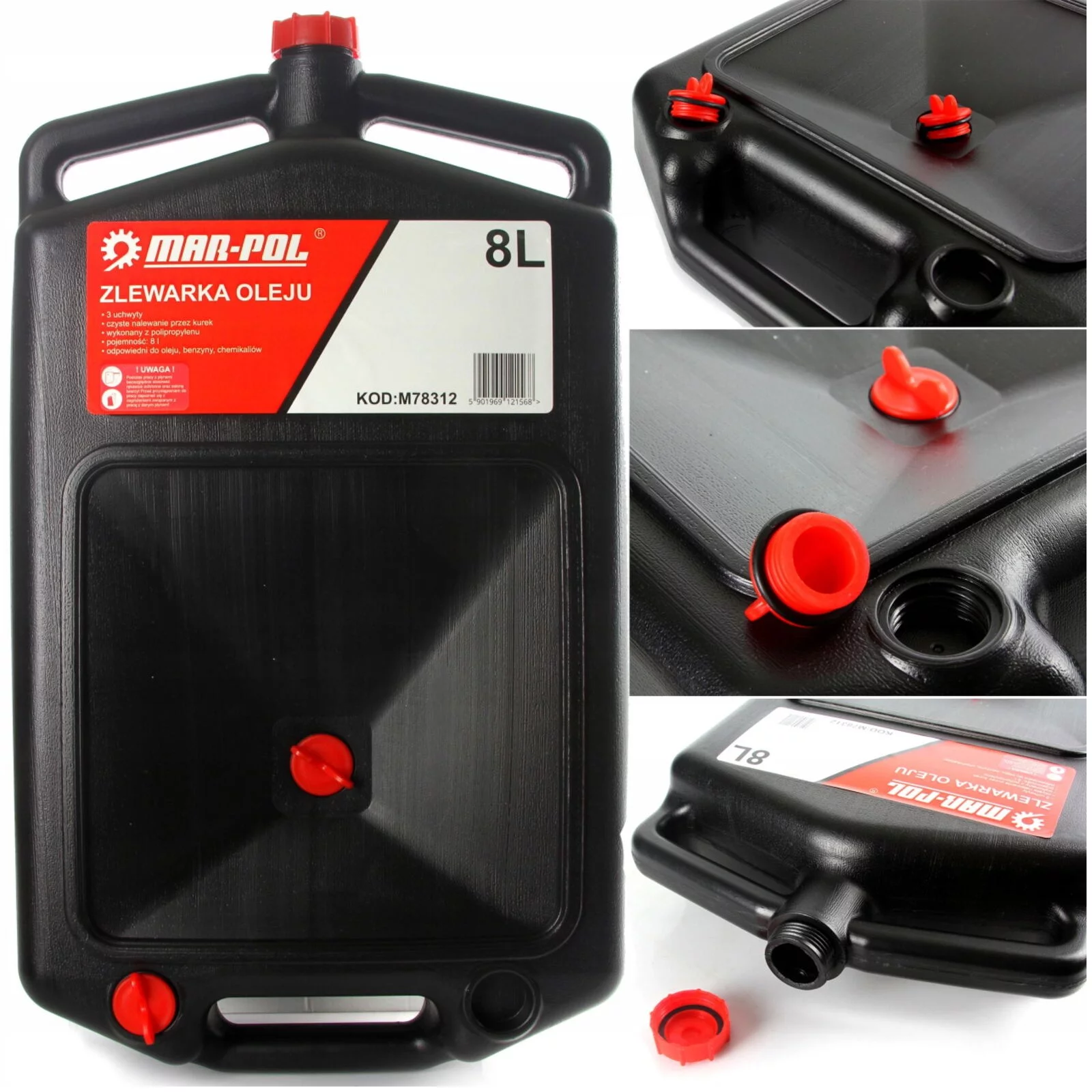 ZBIORNIK MISA WANNA ZLEWARKA DO OLEJU 8l