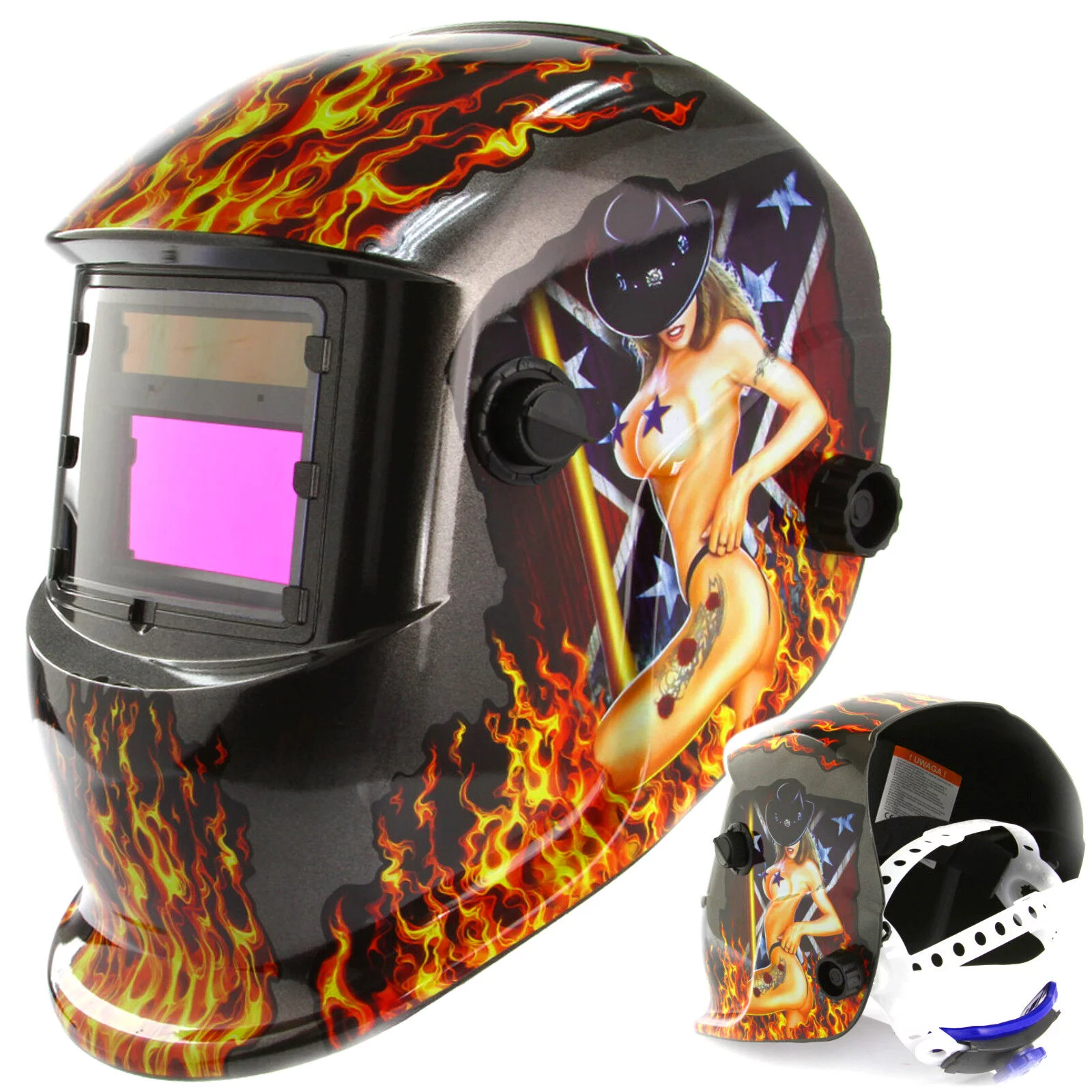 PRZYŁBICA SPAWALNICZA MOD HOT GIRL B