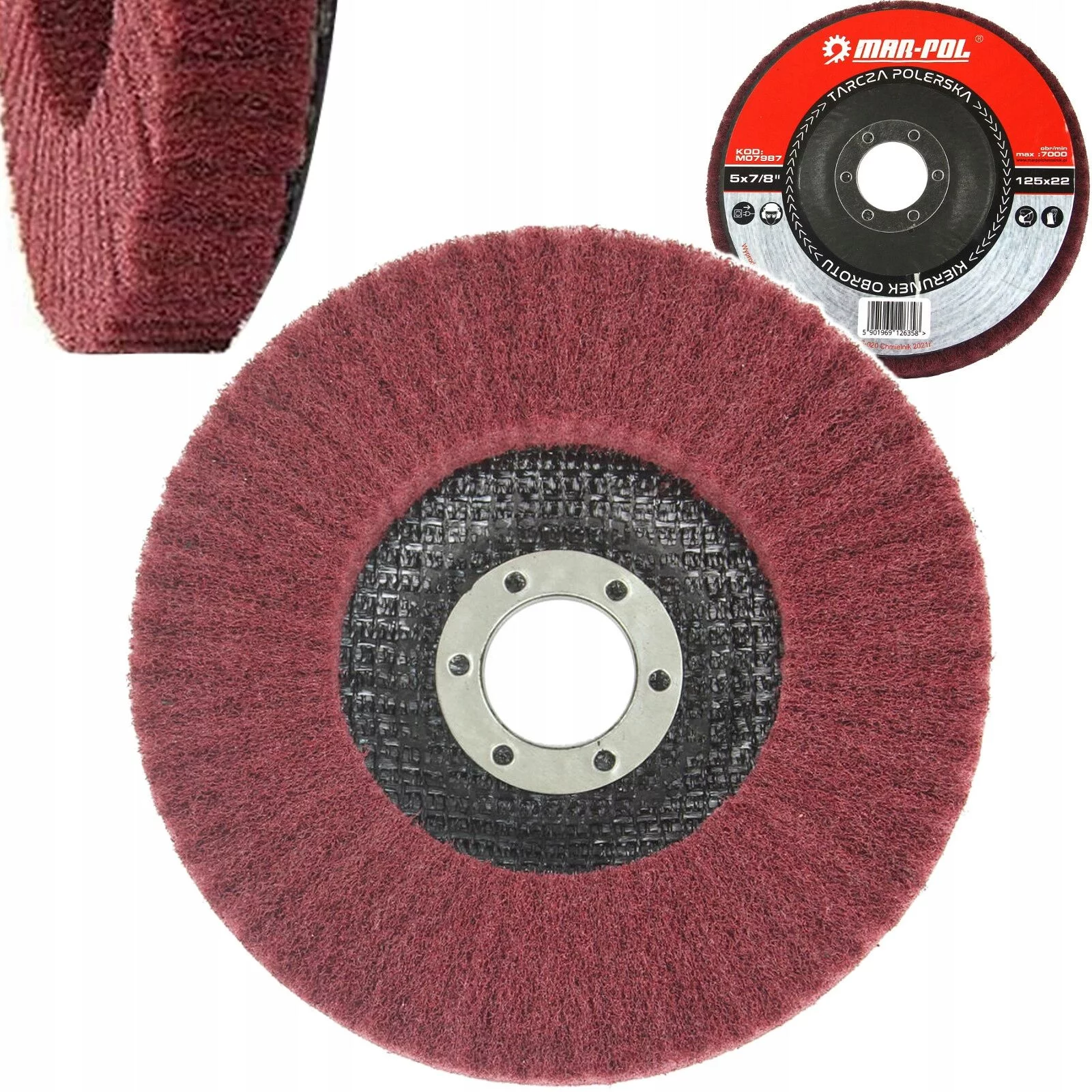 TARCZA POLERSKA Z WŁÓKNINY 125x22,2mm