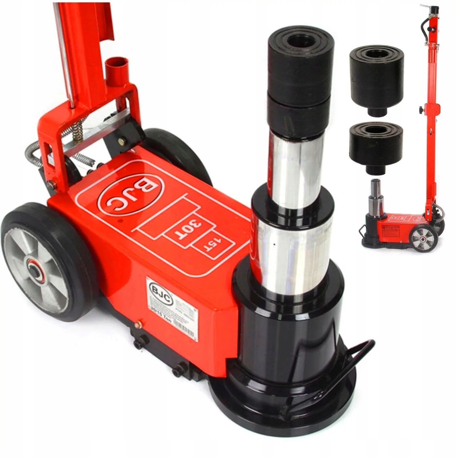 PODNOŚNIK HYDRAULICZNY PNEUMATYCZNY 30/15T BJC