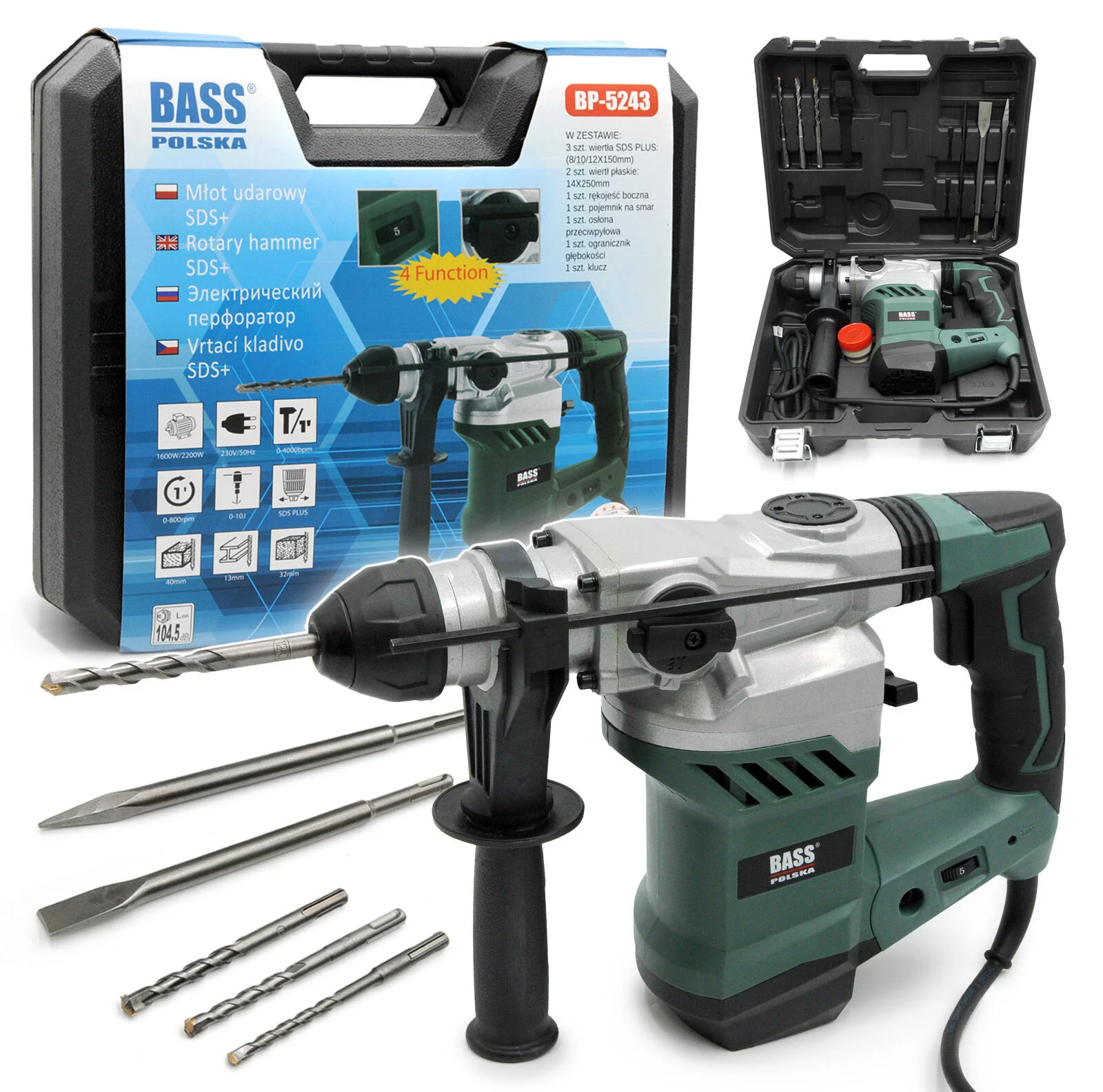 MŁOT UDAROWY 2200W 2-10J