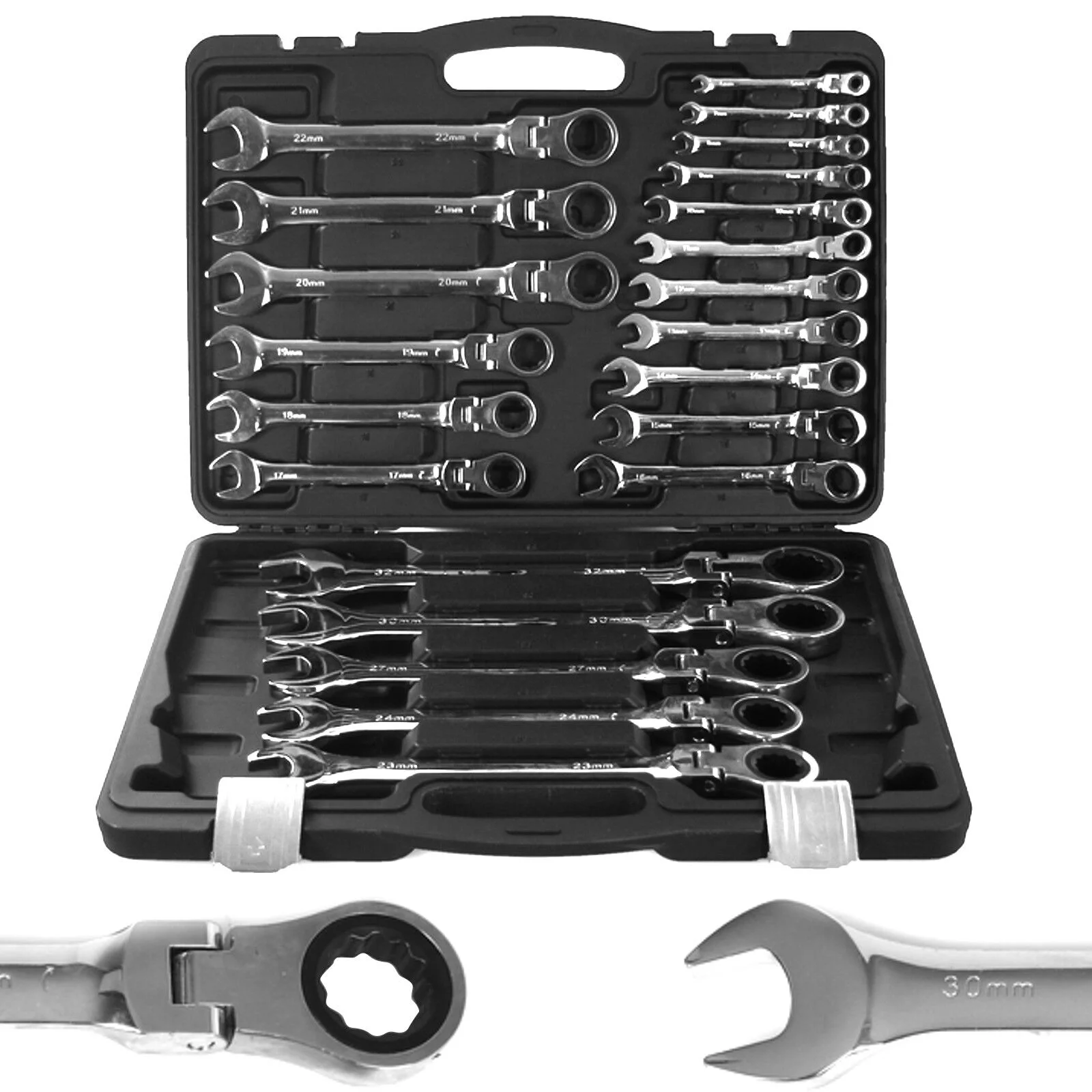 KPL.KLUCZY Z GRZECHOTKĄ 6-32mm łamane