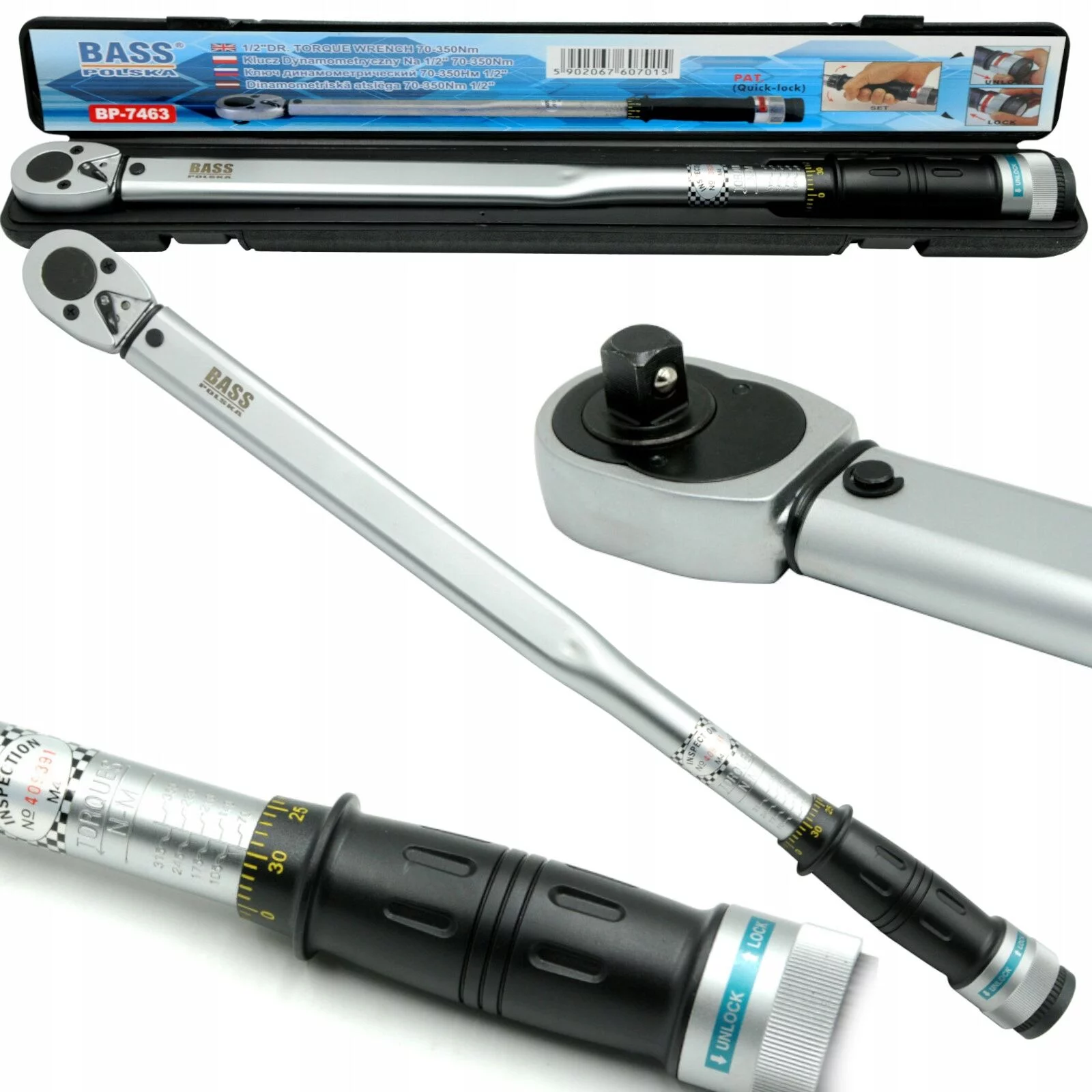 KLUCZ DYNAMOMETRYCZNY 1/2" 70-350NM PRO