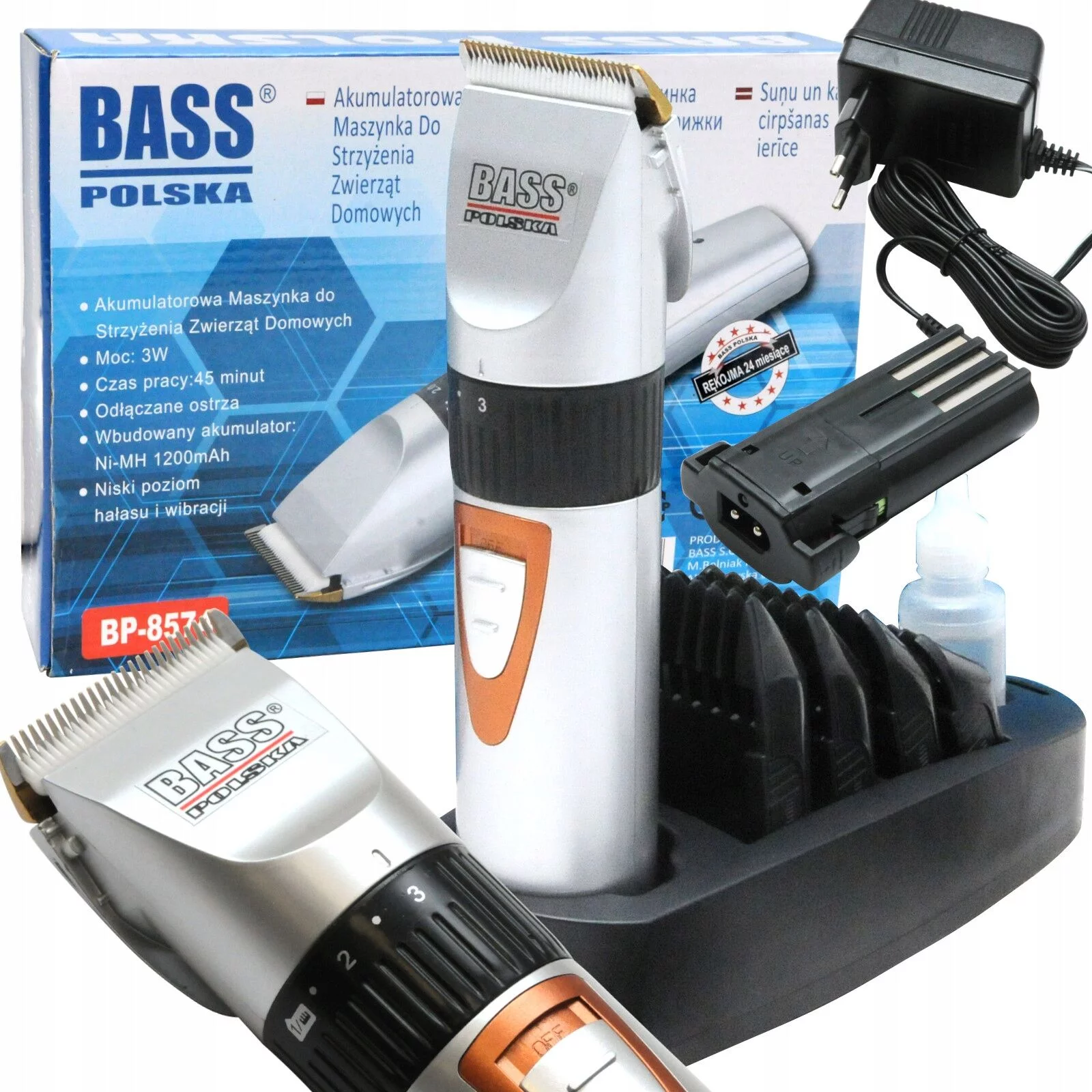 MASZYNKA DO STRZ. ZWIERZĄT BEZPRZEWODOWA 1200mAh