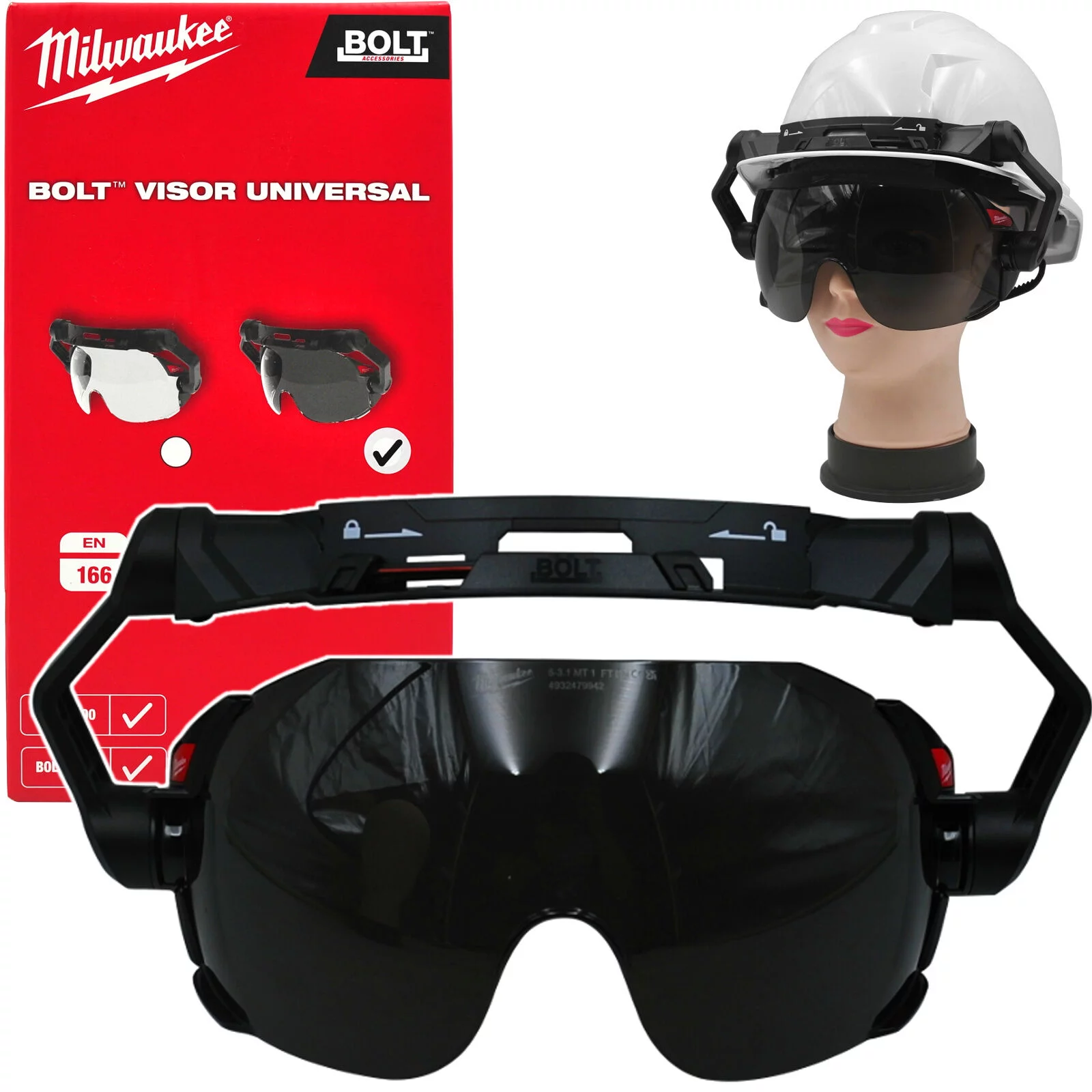 OKULARY przyciemniane do hełmów BOLT
