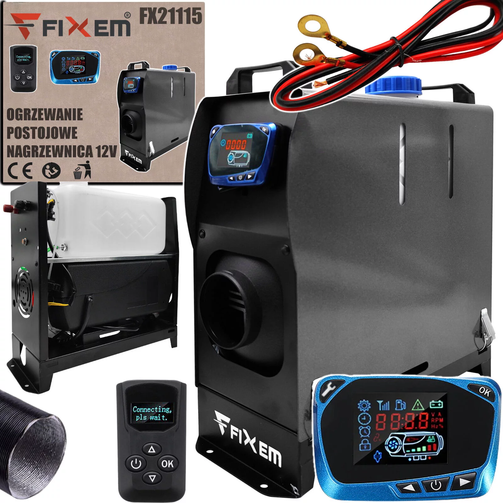 OGRZEWANIE POSTOJOWE NAGRZEWNICA 12V