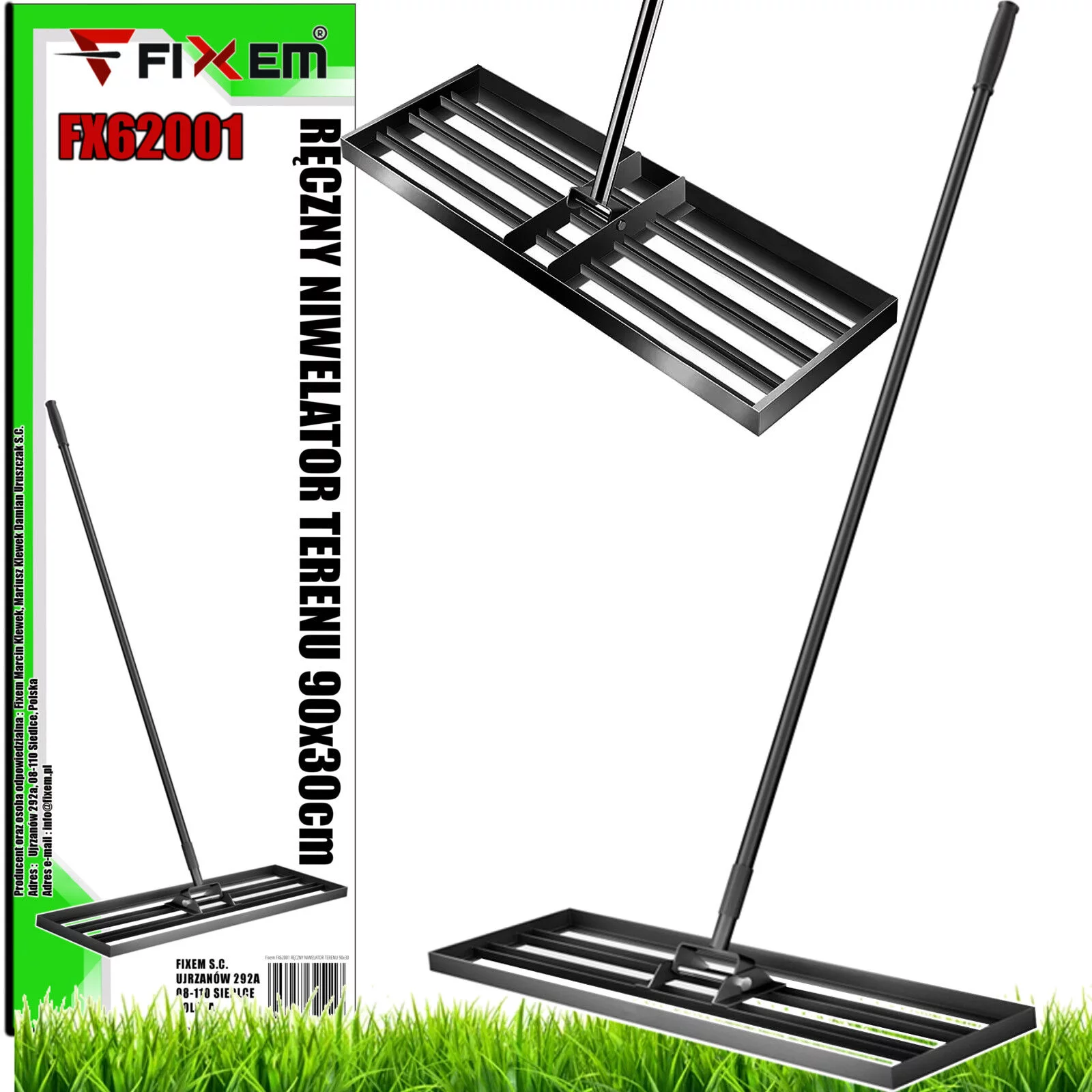 RĘCZNY NIWELATOR TERENU 90x30