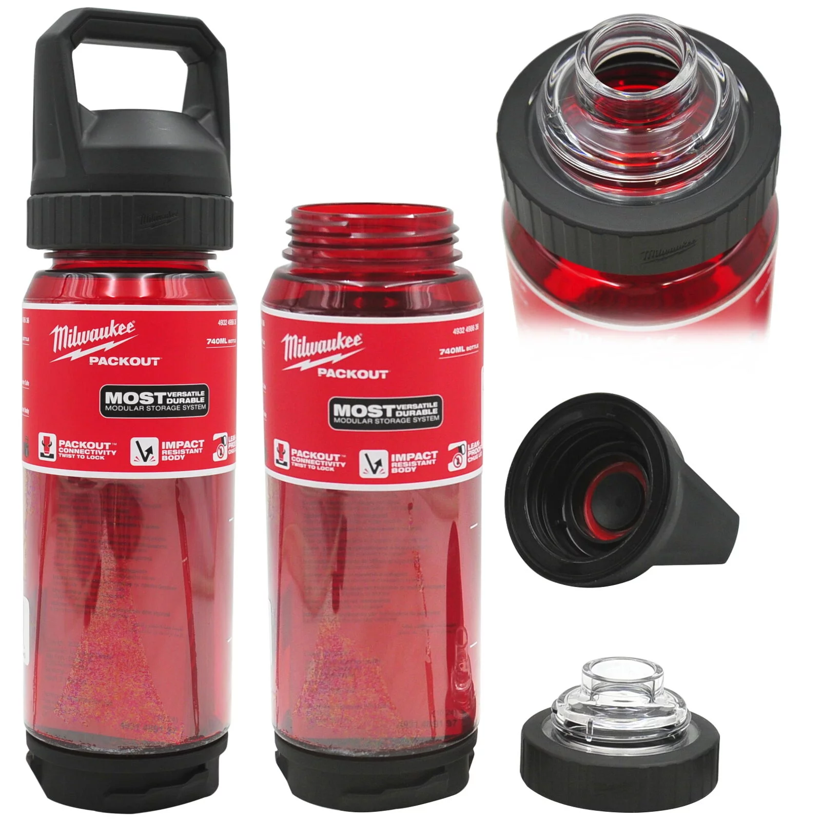 BUTELKA BIDON 740ML RED.