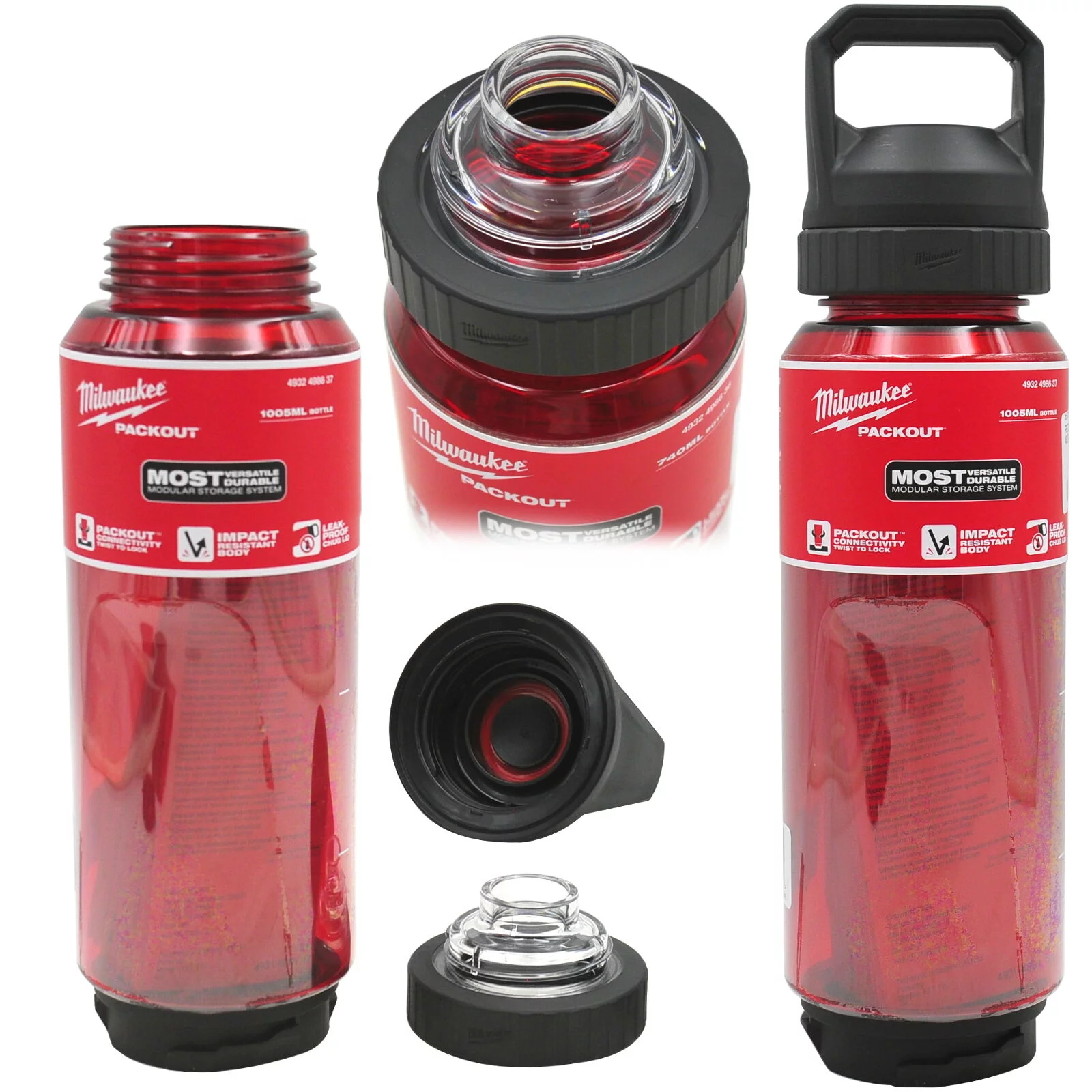 BUTELKA BIDON 1005ML  RED.