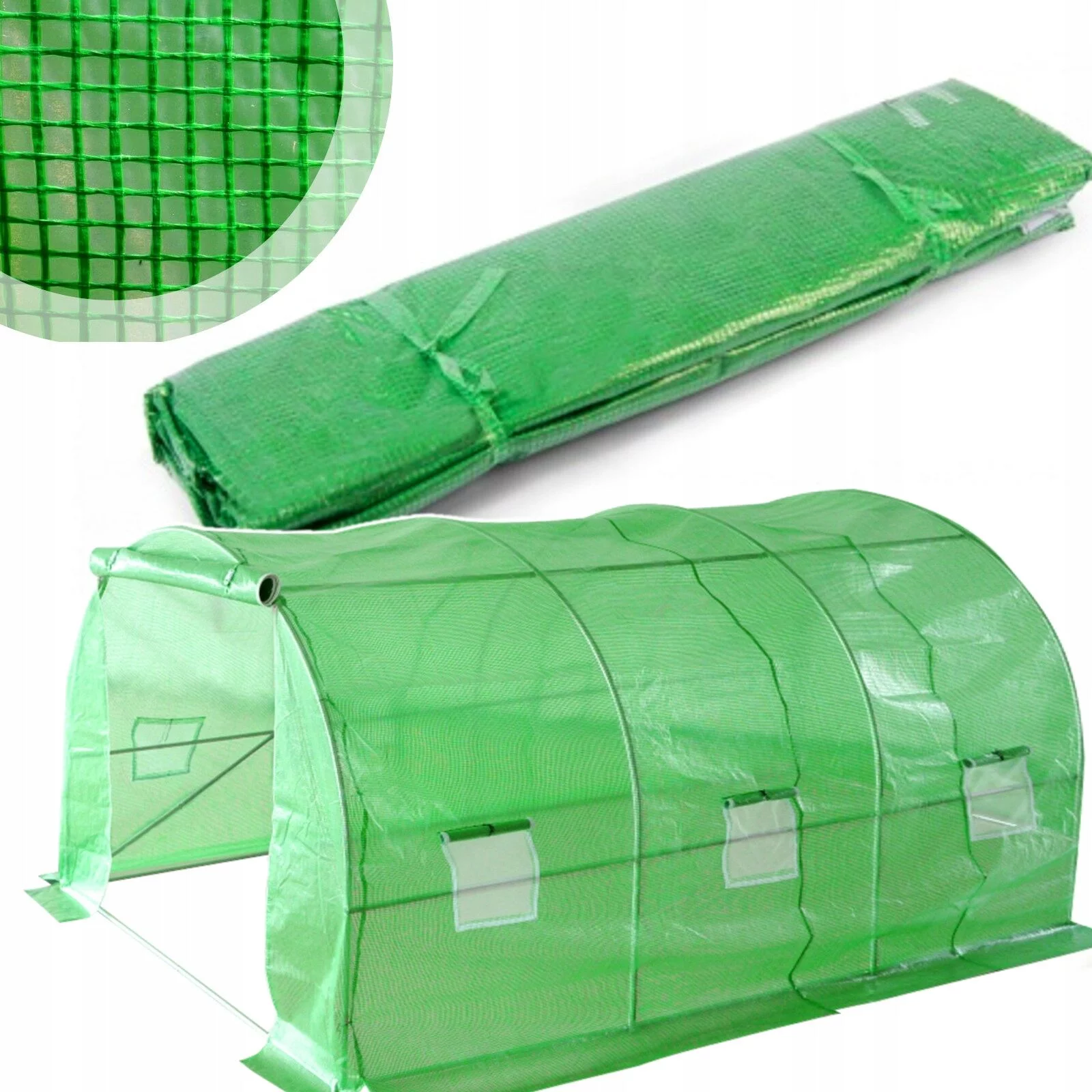 FOLIA TUNELU 3x2x2m ZIELONA POKRYCIE