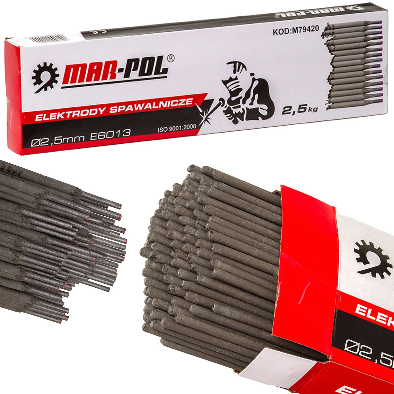 ELEKTRODA SPAWALNICZA 2,5mm 2,5kg