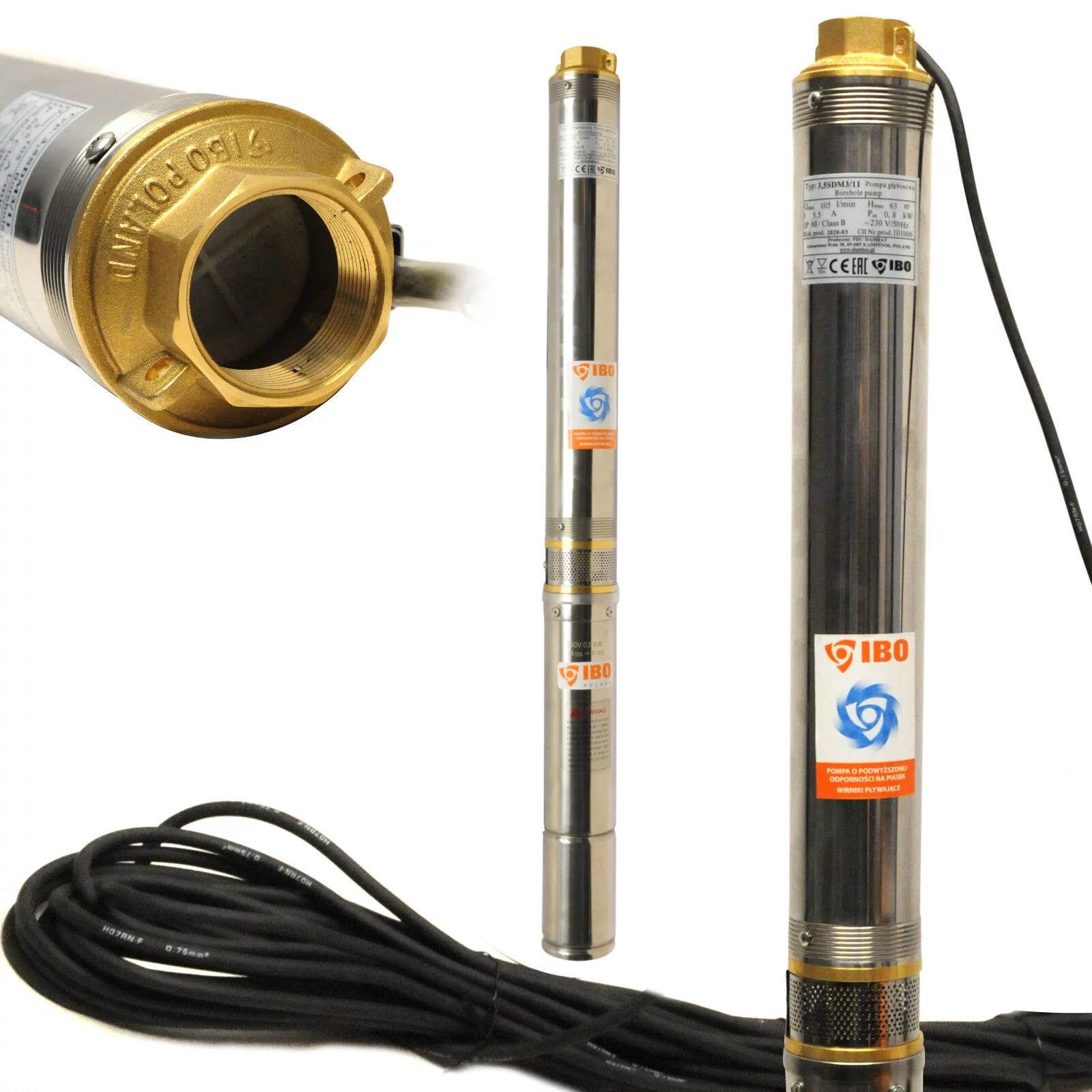 SDM3-18/1,5KW POMPA GŁĘBINOWA