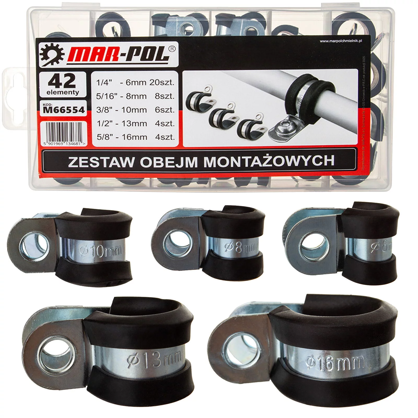 ZESTAW OBEJM MONTAŻOWYCH 42el