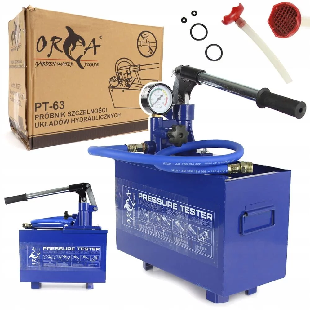 POMPA RĘCZNA PRÓBNIK SZCZELNOŚCI UKŁADÓW HYDRAULICZNYCH PT-63 ORCA