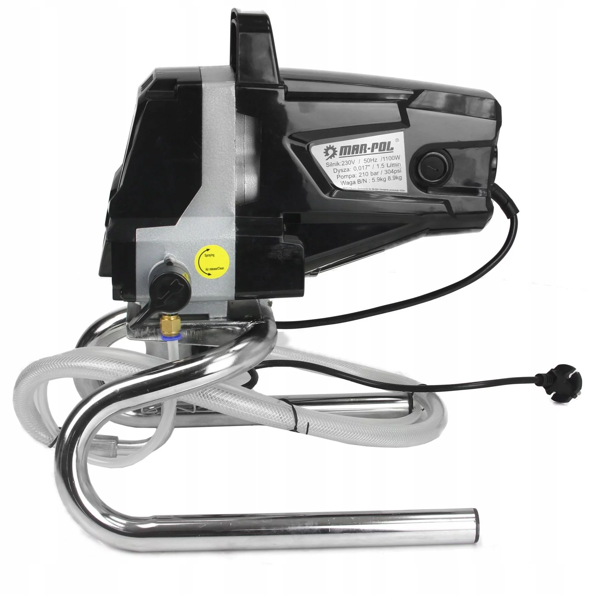 AGREGAT MALARSKI PISTOLET HYDRODYNAMICZNY POMPA 220 BAR DYSZA PRZEDŁUŻKA