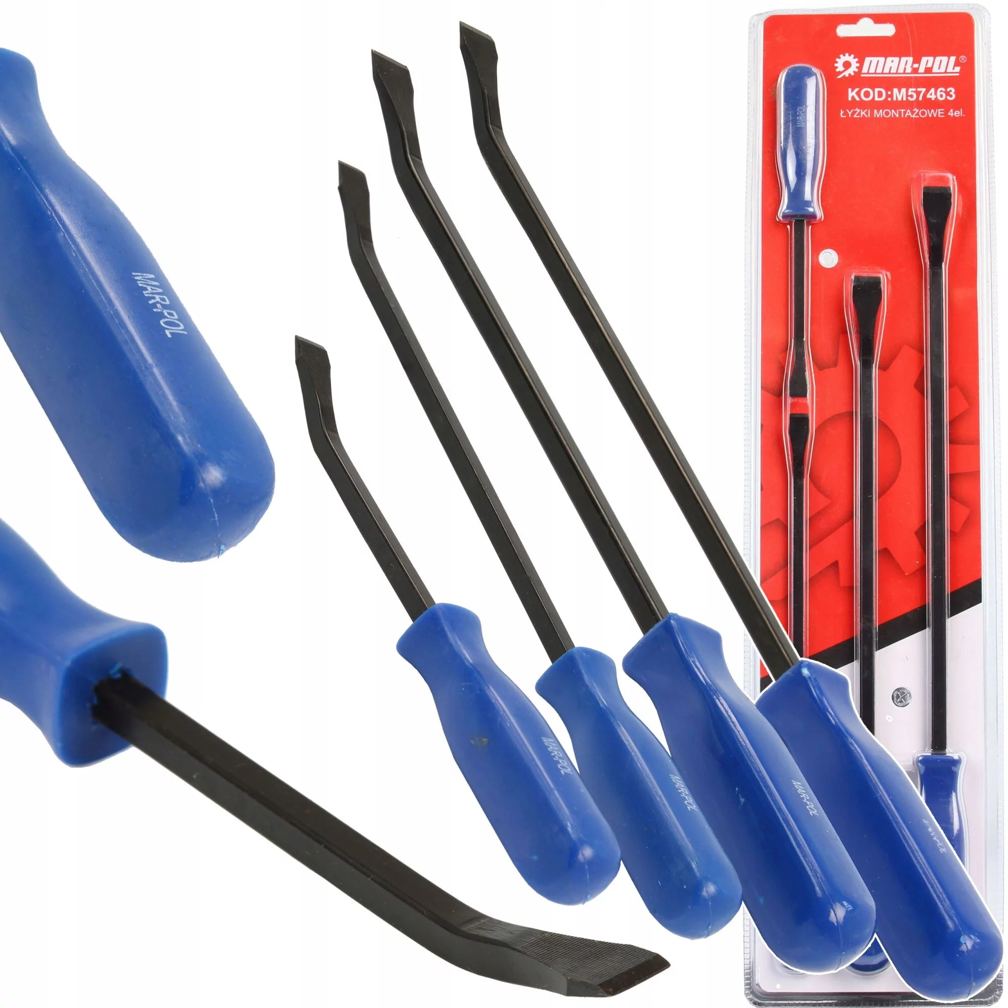 ZESTAW 4 ŁYŻKI MONTAŻOWE DO OPON ŁYŻKA MONTAŻOWA