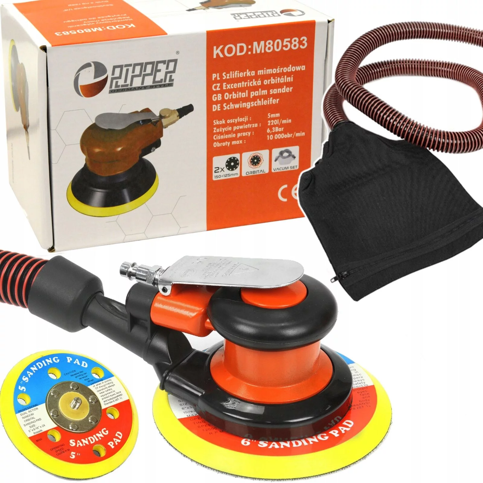 SZLIFIERKA PEX PNEUMATYCZNA 125+150mm R