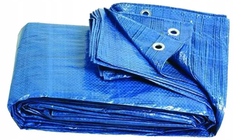 PLANDEKA OKRYCIE GRUBA 5X8M PŁACHTA MROZOODPORNA WODOODPORNA WZMACNIANA 8X5