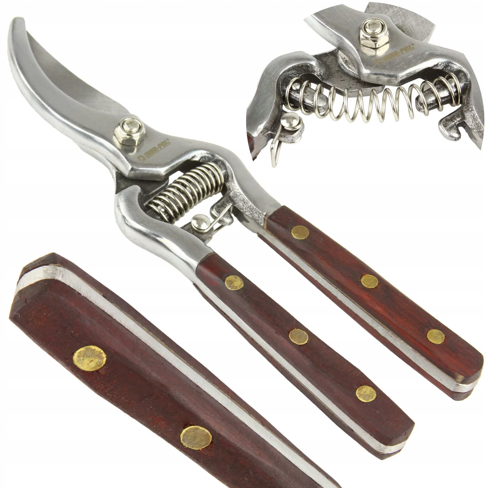 Sekator ręczny 200mm drewniana rączka