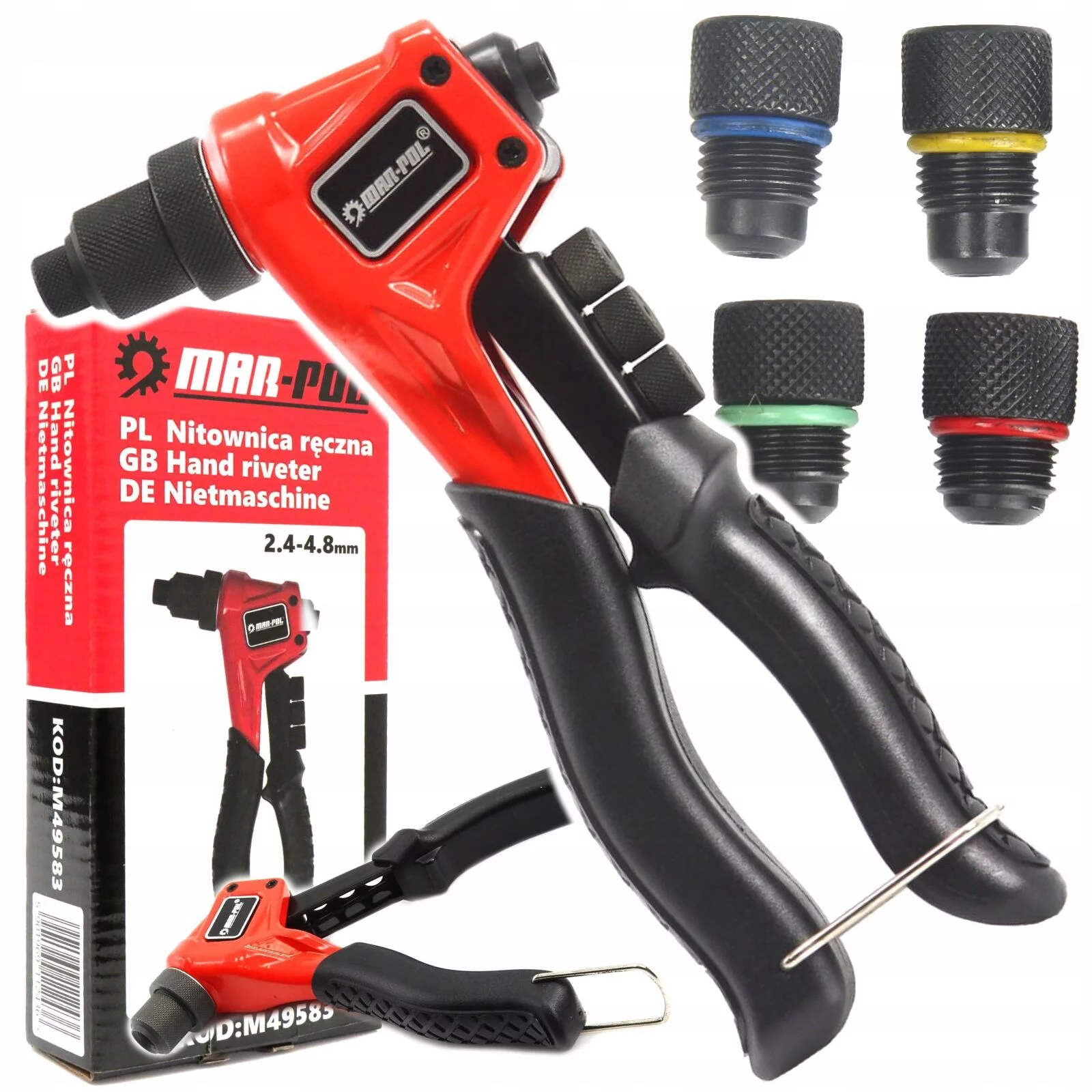 NITOWNICA RĘCZNA 2,4 - 4,8 NICIARKA 4 KOŃCÓWKI