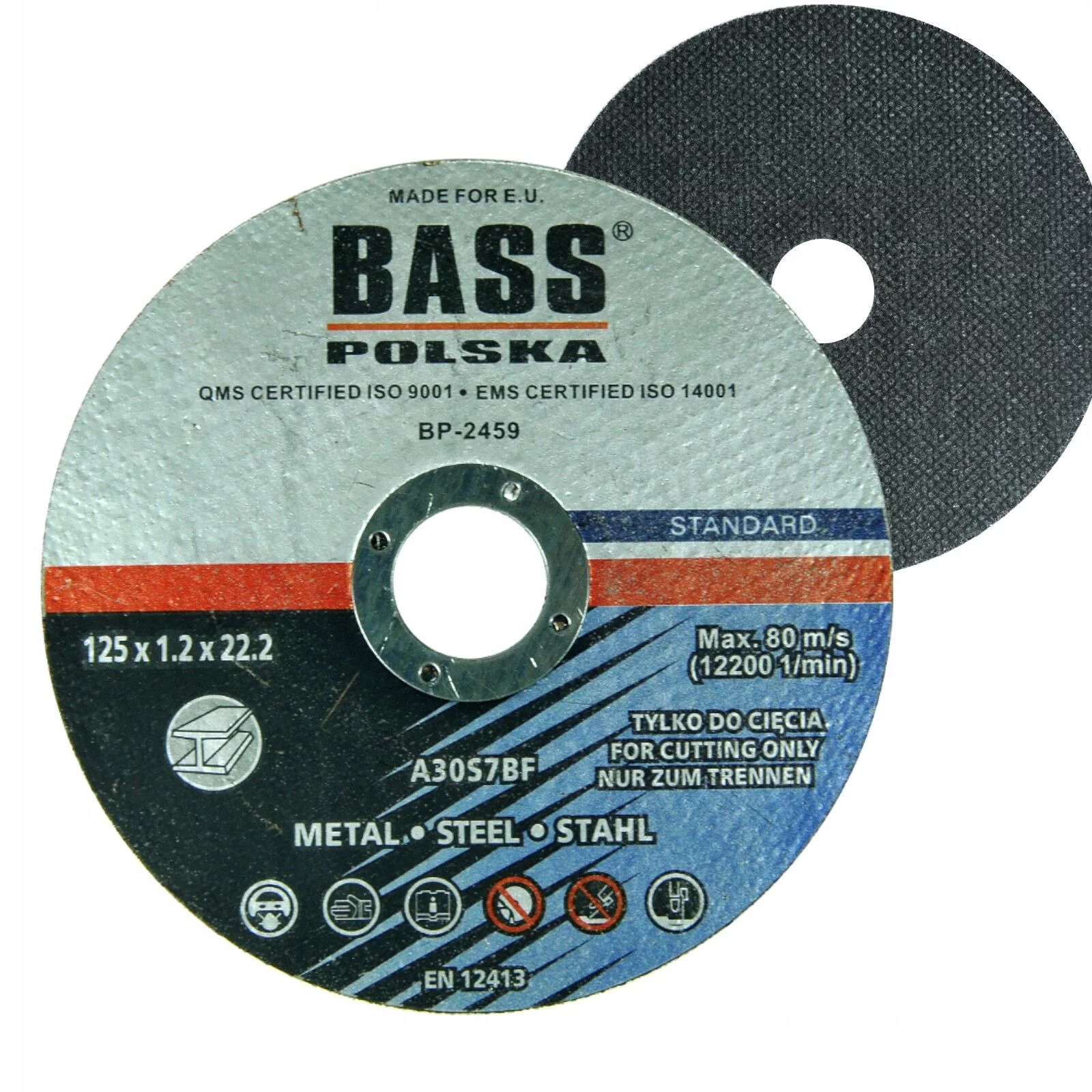 TARCZA DO METALU 125X1,2MM BASS POLSKA