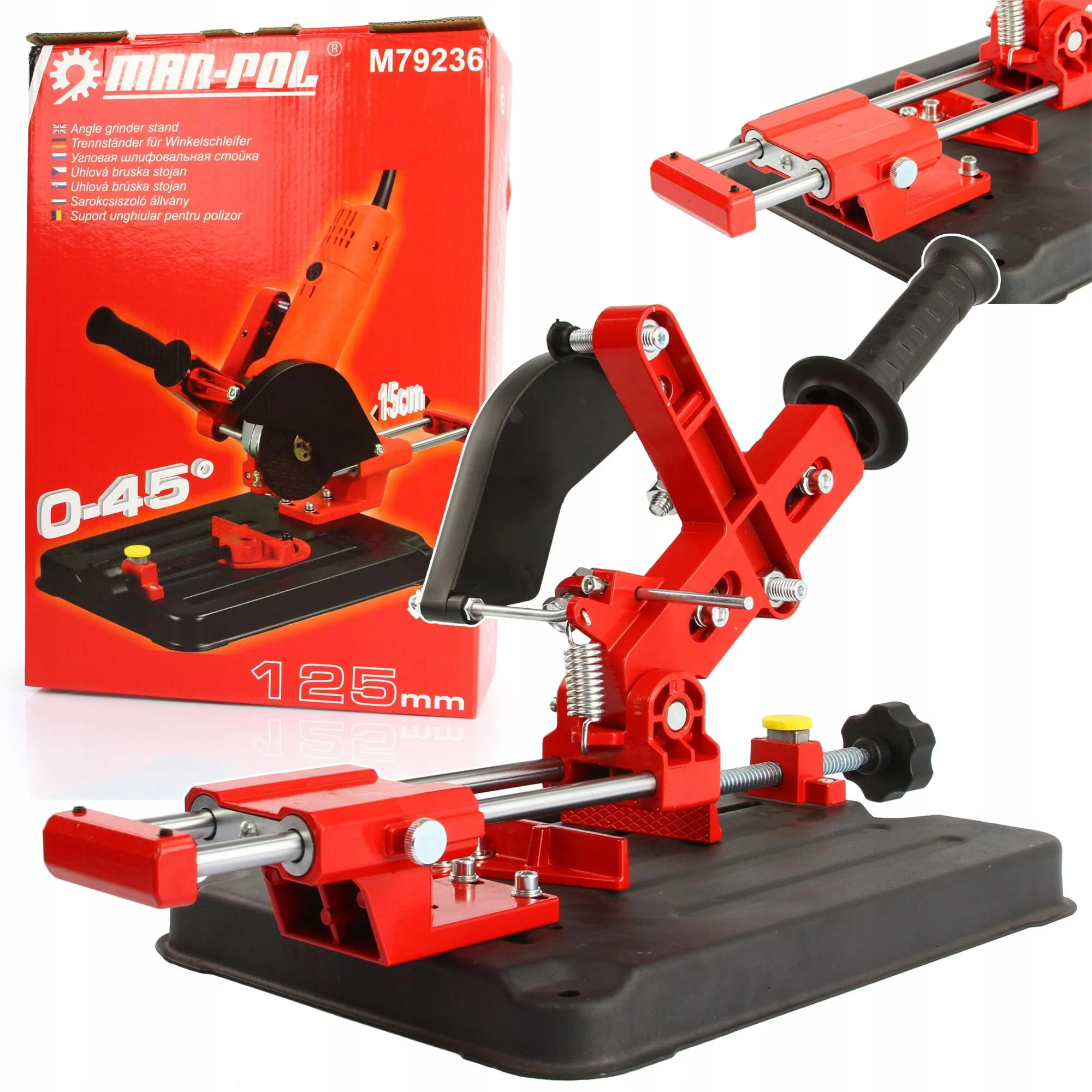 STATYW DO SZLIFIERKI KĄTOWEJ 125mm z posuwem