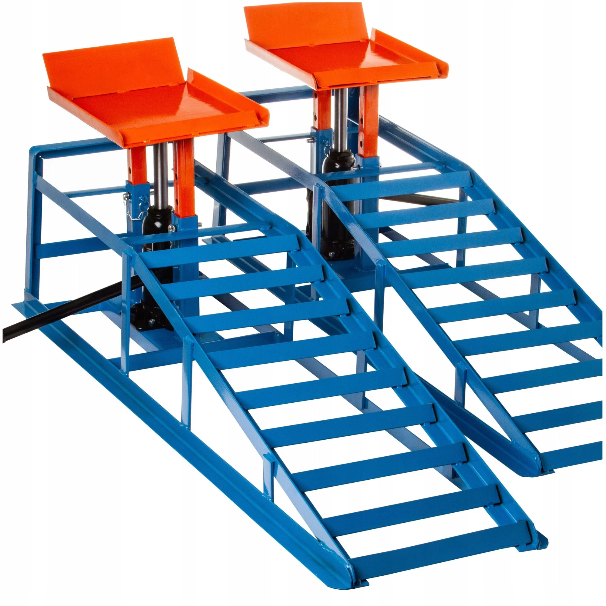 RAMPY NAJAZDY SAMOCHODOWE Z PODNOŚNIKIEM HYDRAULICZNYM PLATFORMY 2SZT MOCNE