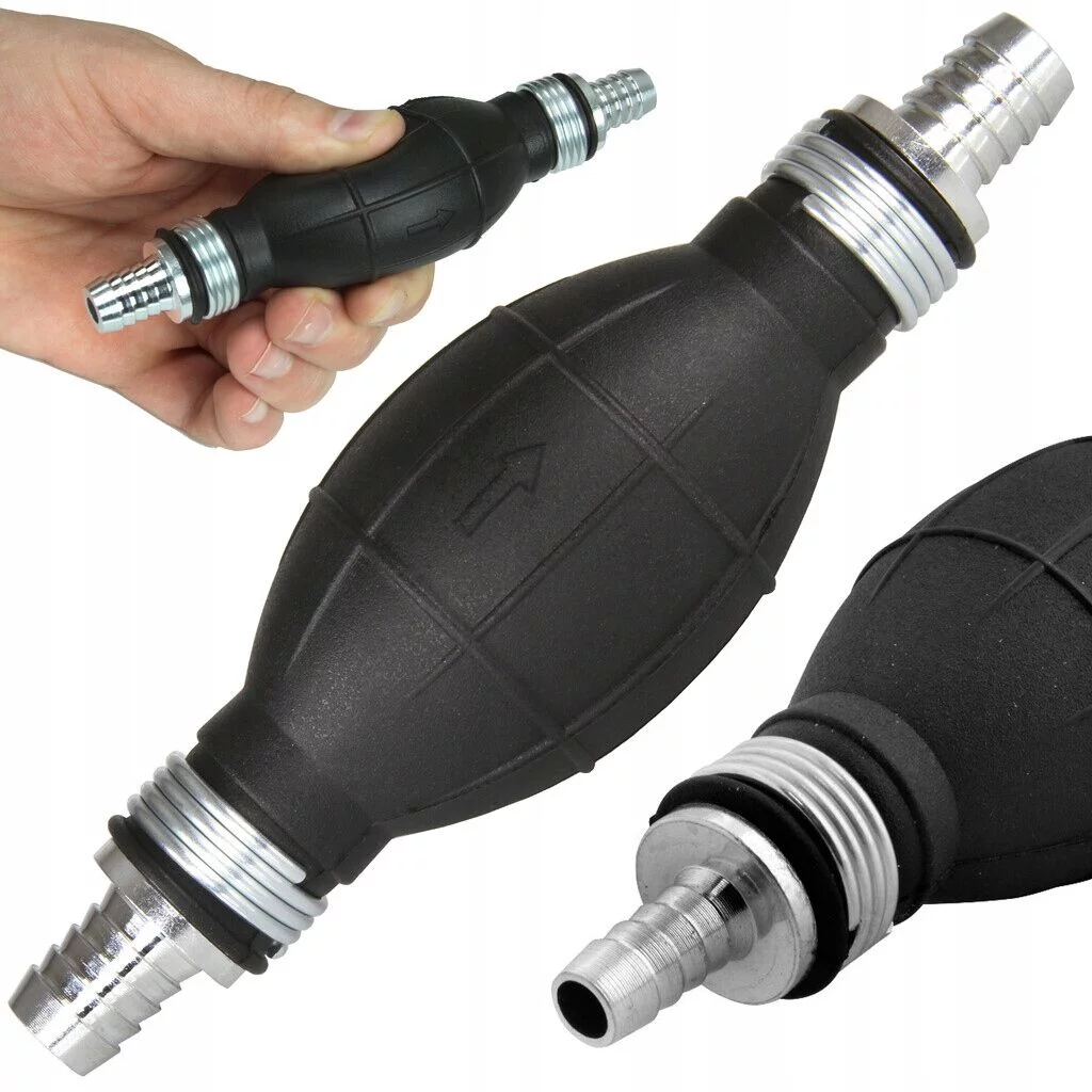 RĘCZNA POMPKA SSĄCA DO PALIWA DIESLA TYPU GRUSZKA FI 12mm