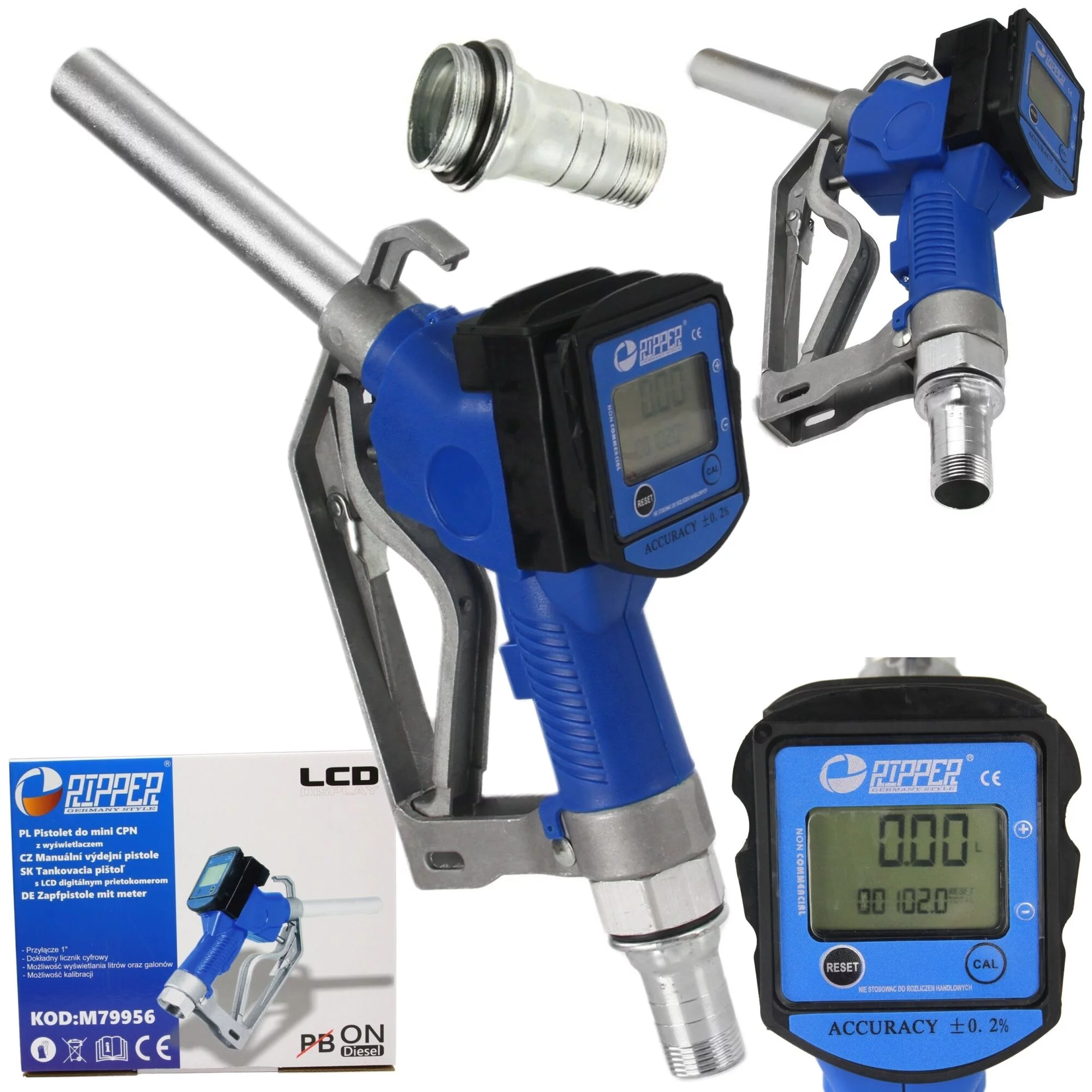 MARPOL PISTOLET DO POMPY PALIWA TANKOWANIA MINI CPN Z WYŚWIETLACZEM