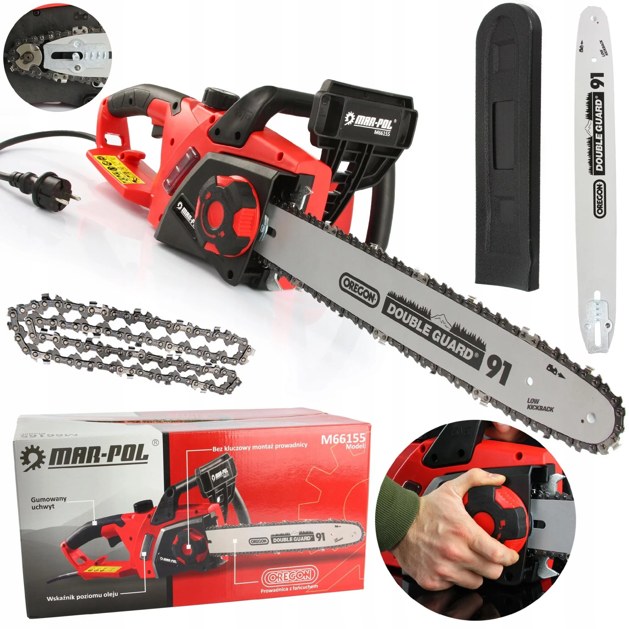 PILARKA ŁAŃCUCHOWA ELEKTRYCZNA PIŁA ELEKTRYCZNA DO GAŁĘZI DREWNA MOCNA