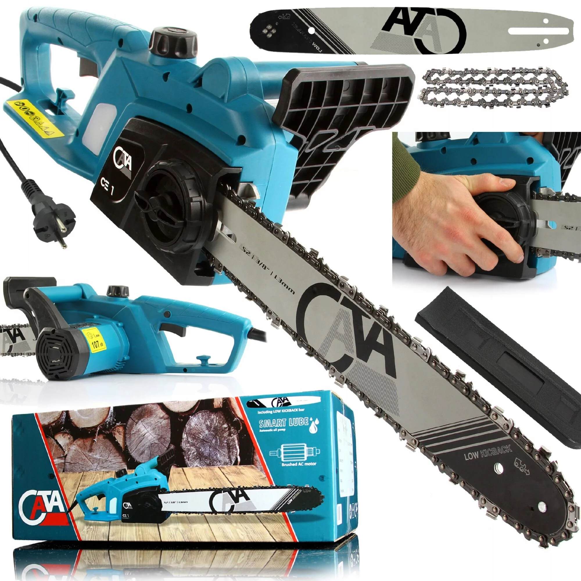 PIŁA ŁAŃCUCHOWA PILARKA DO DREWNA ELEKTRYCZNA + PROWADNICA 35 CM + ŁAŃCUCH