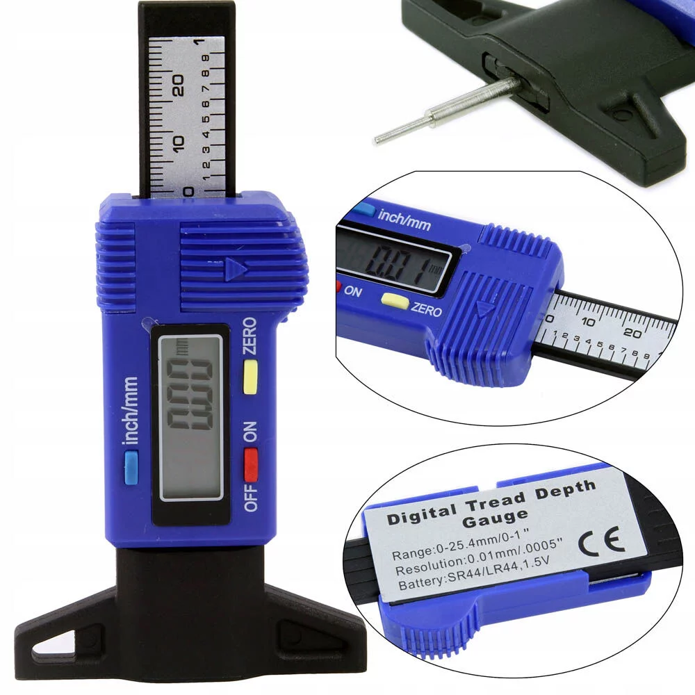 MIERNIK WYSOKOŚCI BIEŻNIKA OPON CYFROWY 0-25,4MM