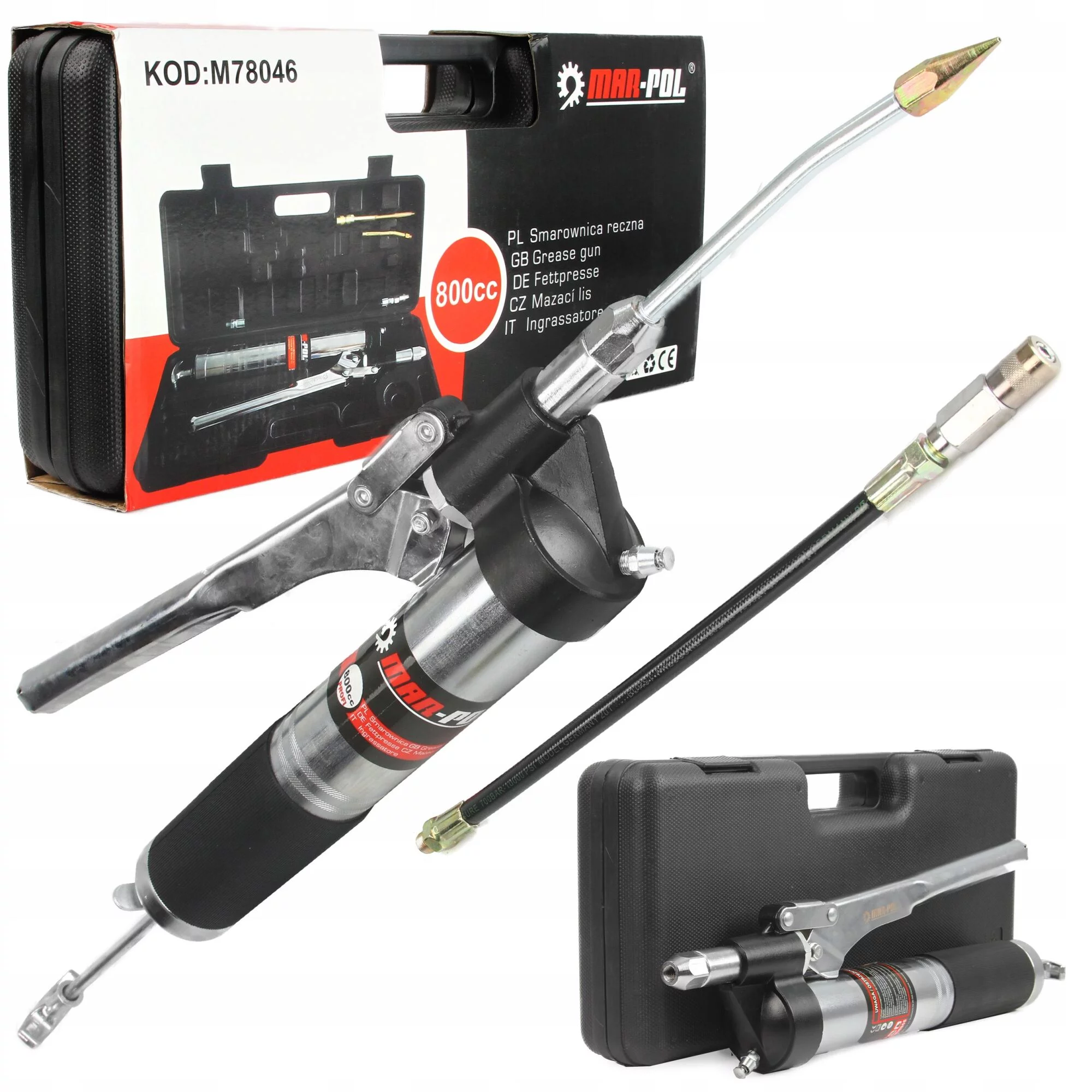 SMAROWNICA RĘCZNA TOWOTNICA METALOWA 800CC +WĘŻYKI W WALIZCE
