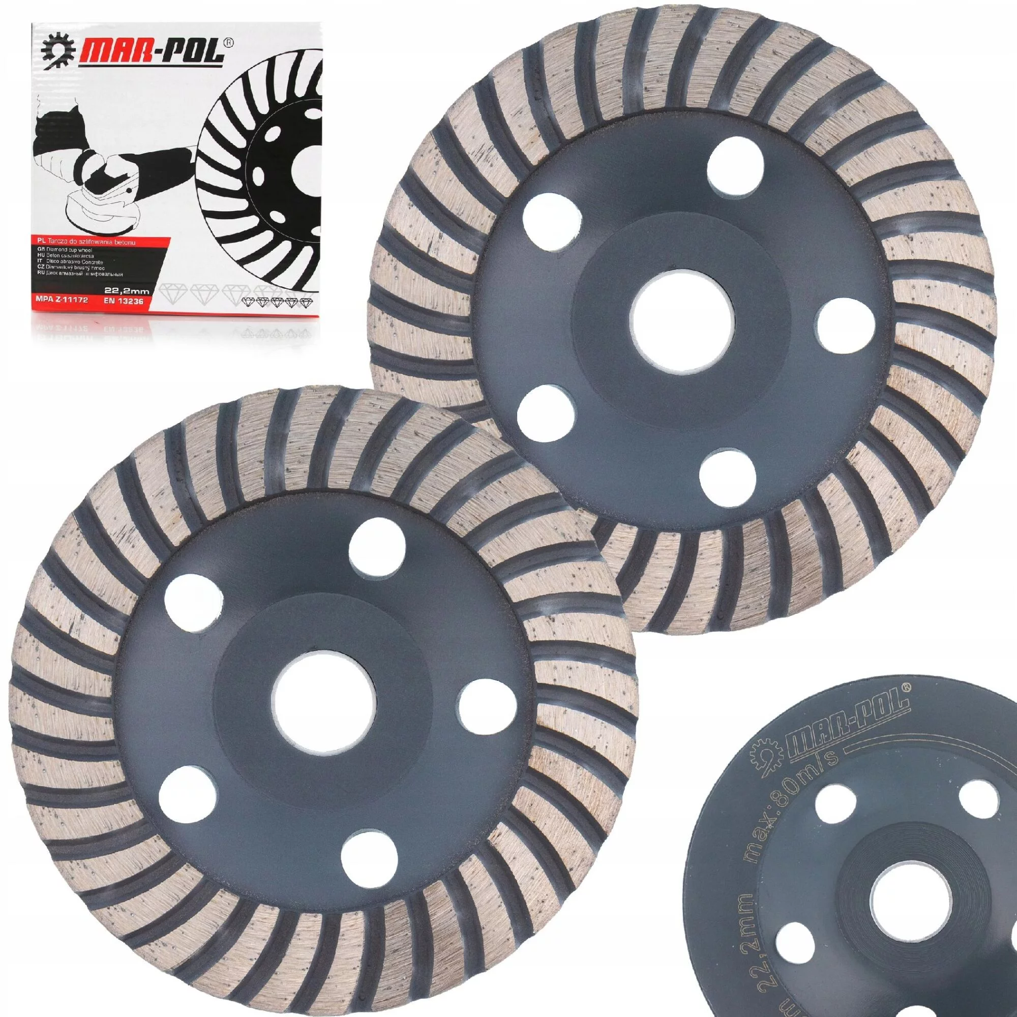 TARCZA DO SZLIFOWANIA BETONU GARNKOWA TURBO 125 mm