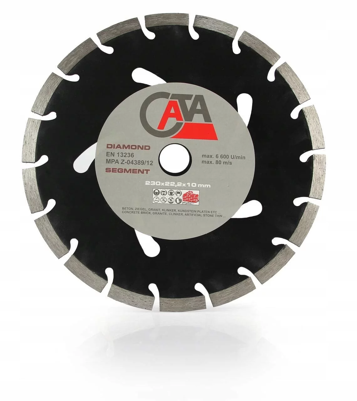 TARCZA DIAMENTOWA 230mm SEGMENT CZARNA CATA