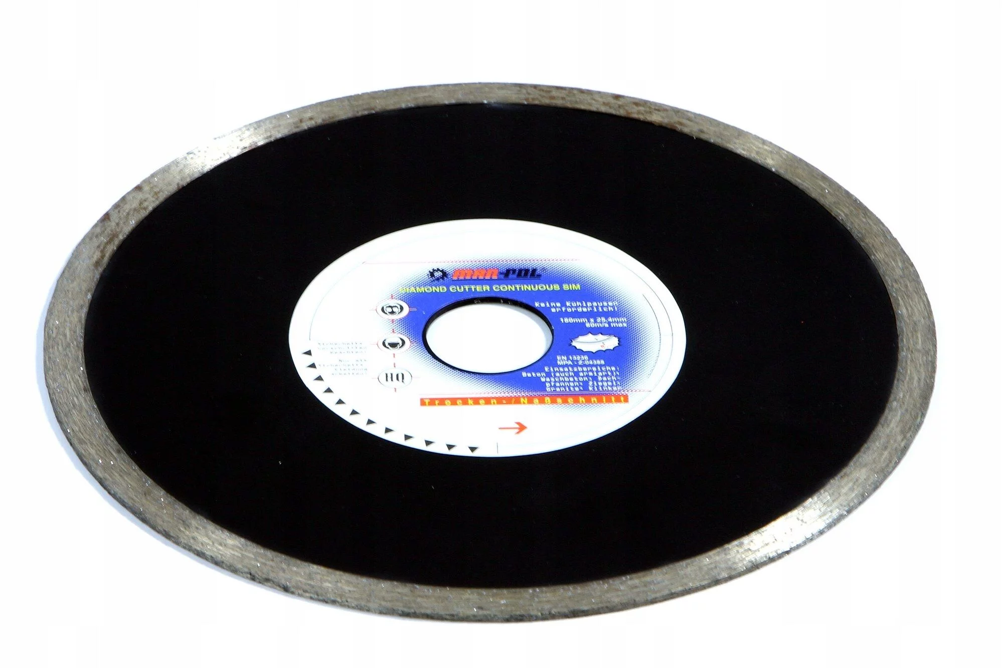 TARCZA DIAMENTOWA 180x25,4mm GŁADKA