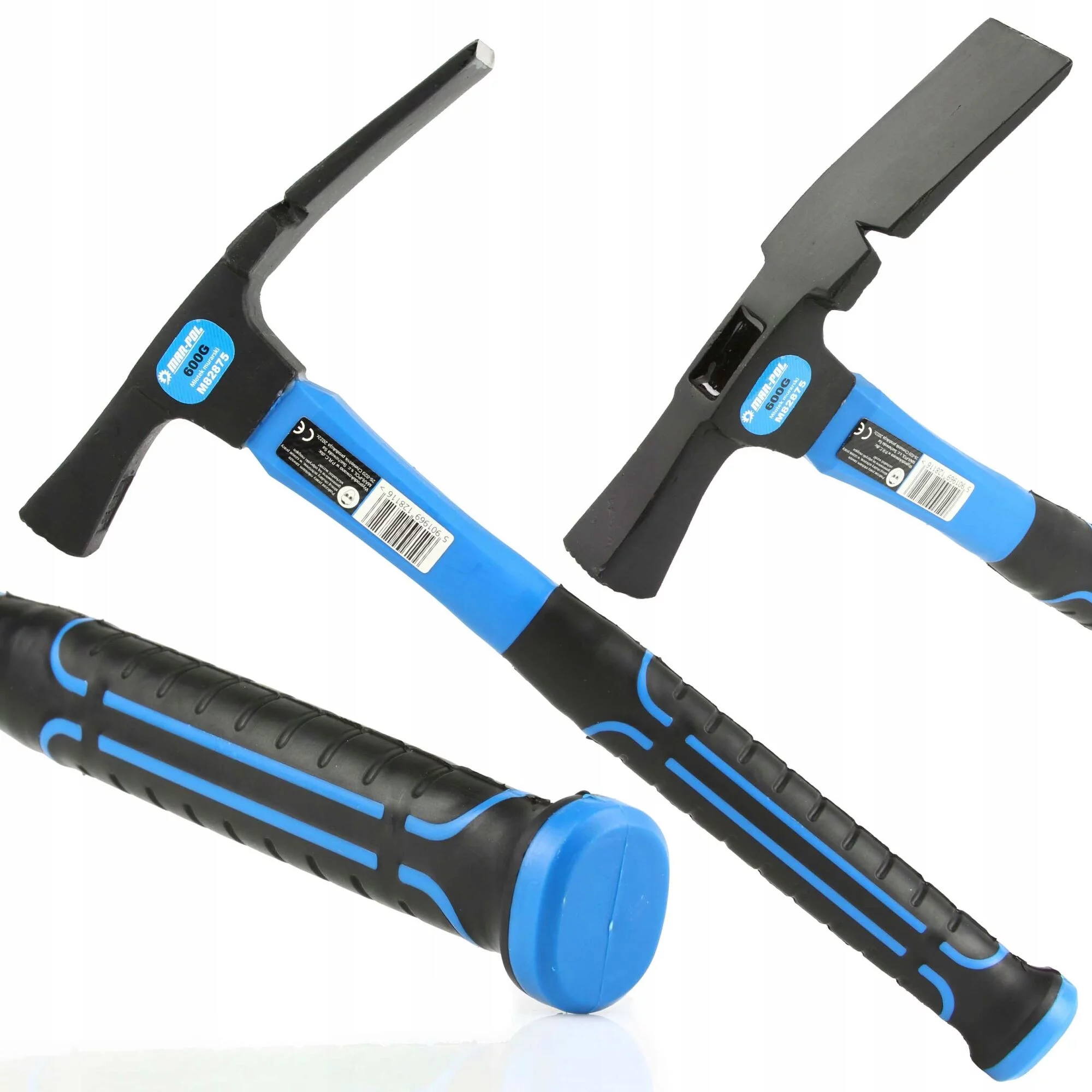 MŁOTEK MURARSKI BERLIŃSKI Z WYCIĄGACZEM DO GWOŹDZI WŁÓKNO FIBERGLASS 600G