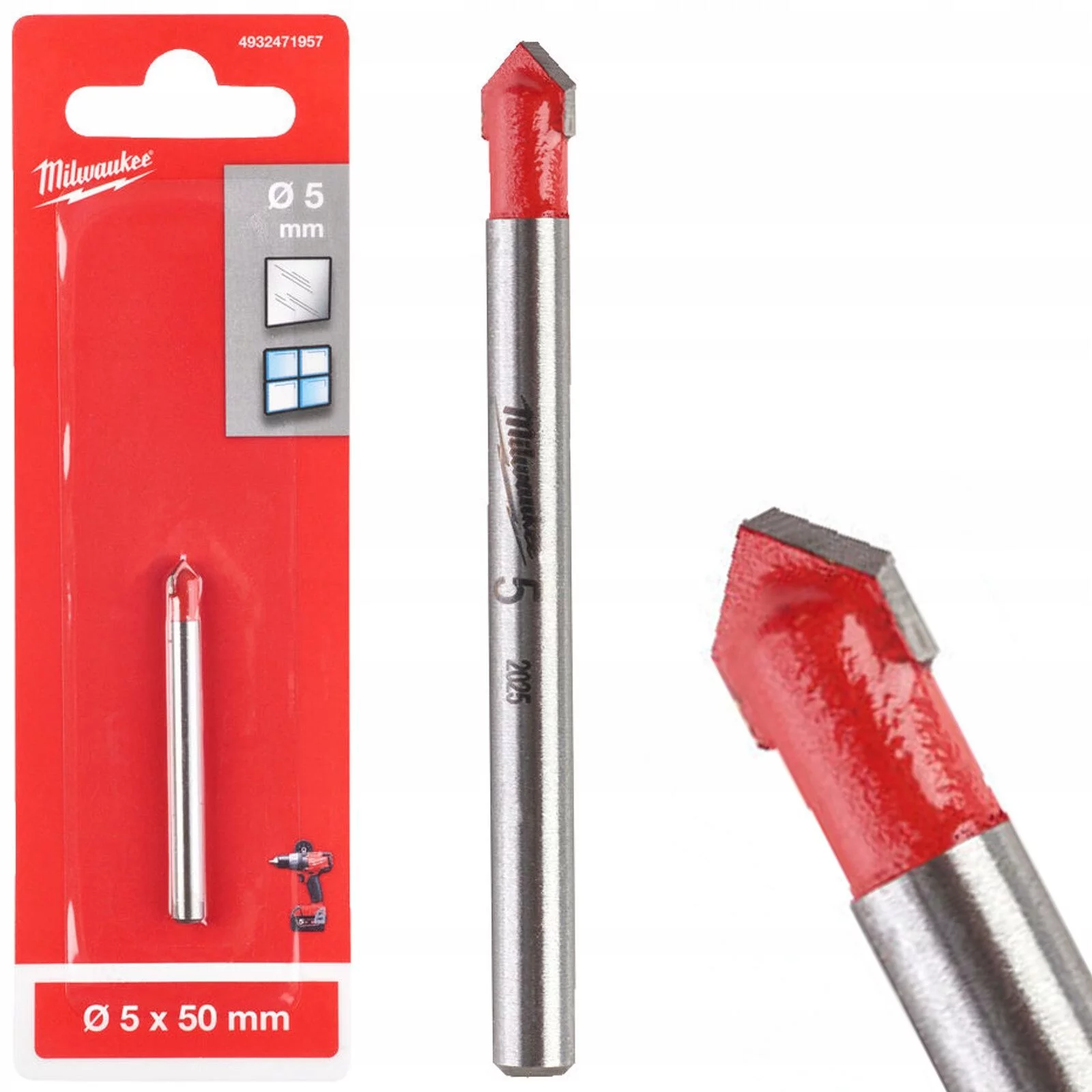 WIERTŁO DO SZKŁA I PŁYTEK CERAMICZNYCH 5x50mm