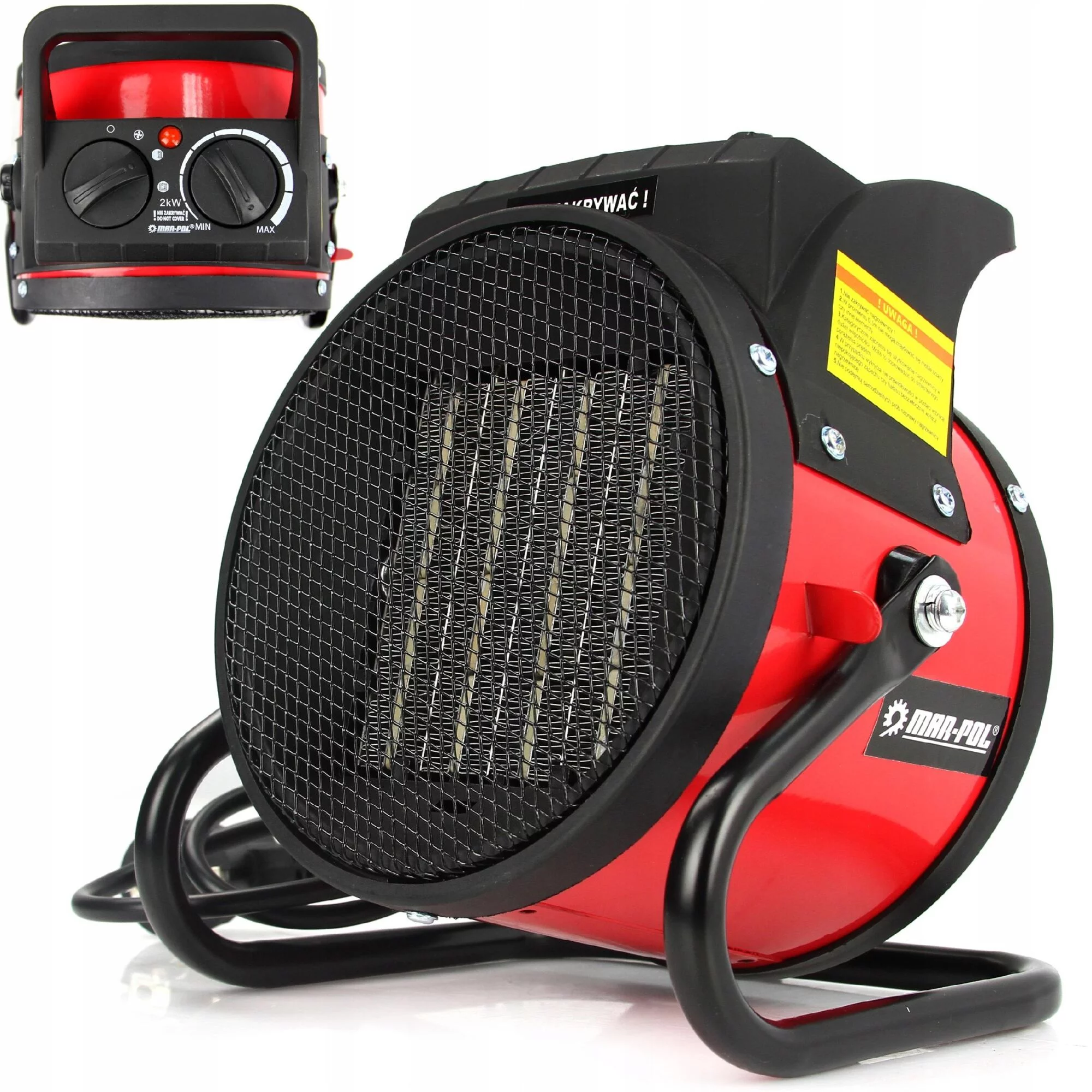 NAGRZEWNICA ELEKTRYCZNA 2000W OGRZEWACZ WENTYLATOR TERMOWENTYLATOR FARELKA