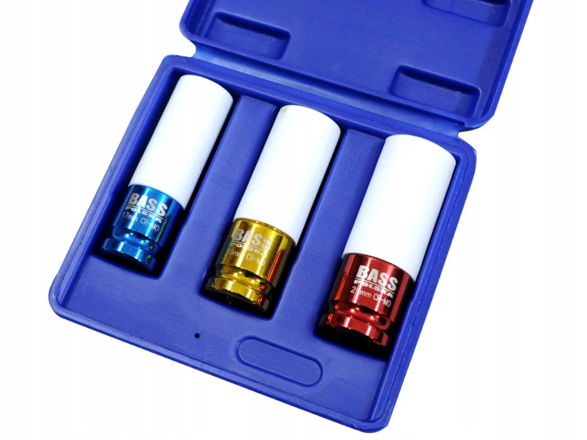 ZESTAW NASADEK DO ALU FELG 17 19 21mm BASS